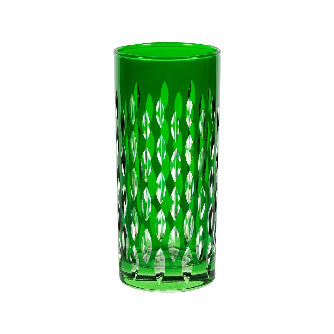 Royal Cut Crystal Highball Glasses - Set Of 2 - Margerie Crystal USA