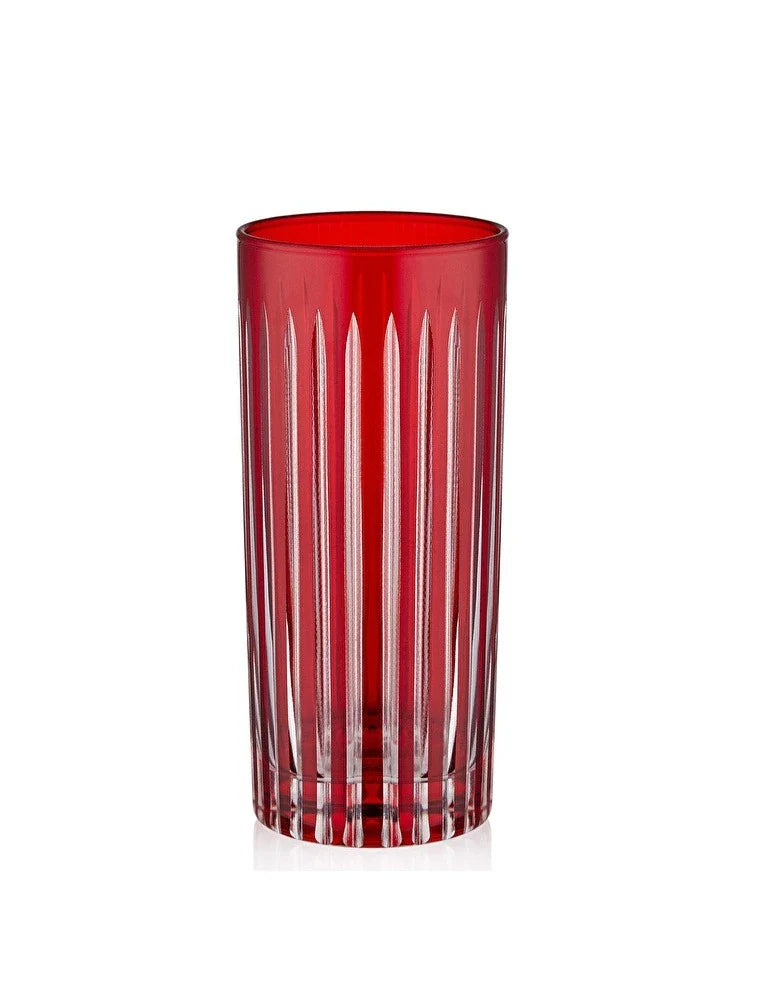 Stella Cut Crystal Highball Glasses - Set Of 2 - Margerie Crystal USA