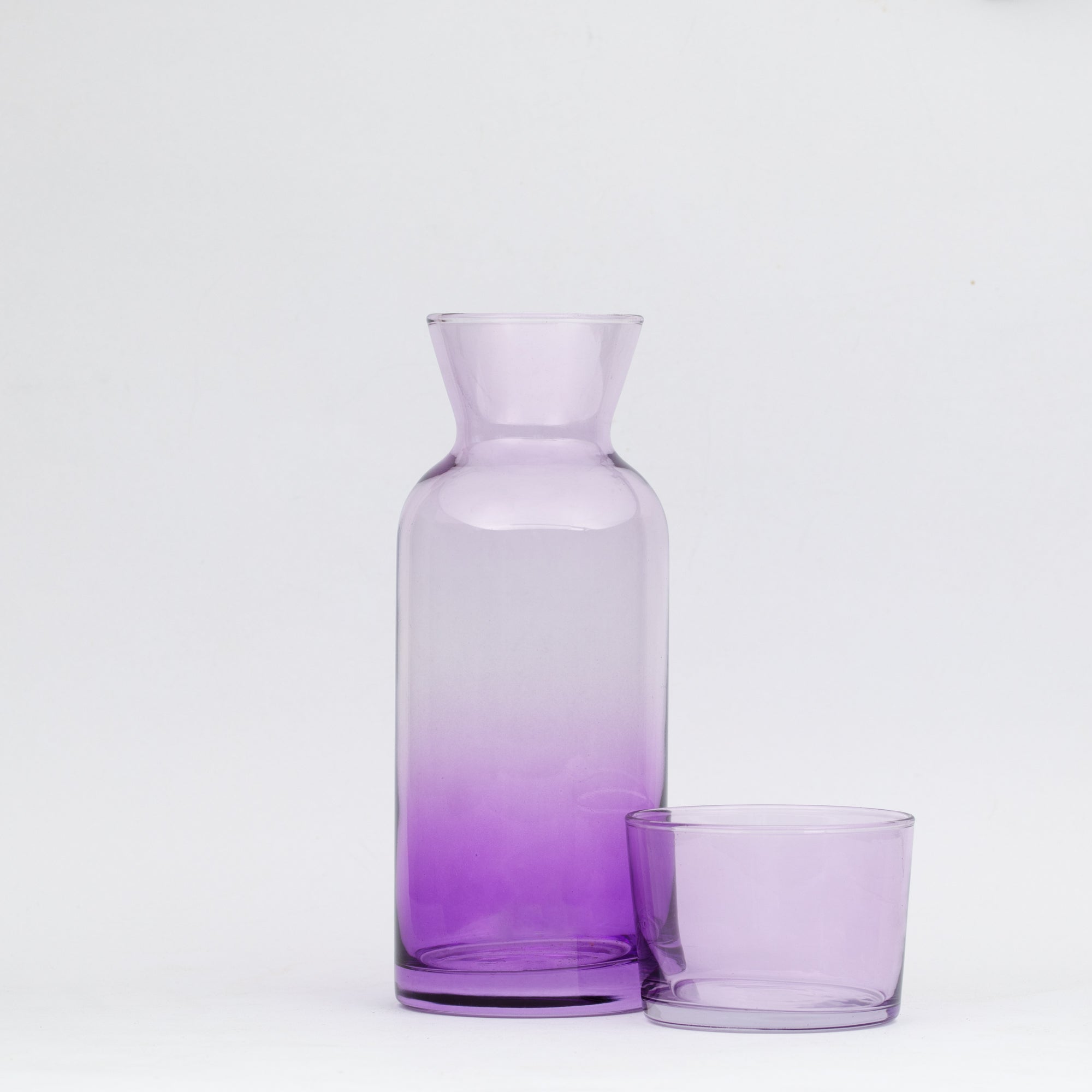 Colored Bedside Carafe (8 Color Options) - Margerie Crystal USA