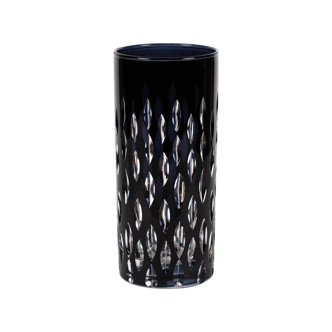Royal Cut Crystal Highball Glasses - Set Of 2 - Margerie Crystal USA