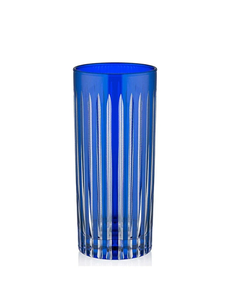 Stella Cut Crystal Highball Glasses - Set Of 2 - Margerie Crystal USA