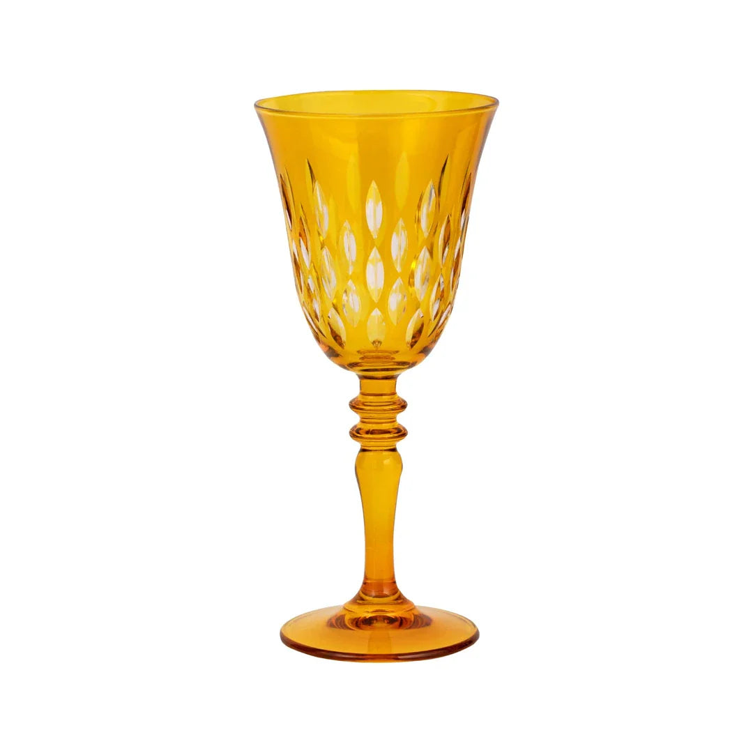 Royal Cut Crystal Wine Glasses - Set Of 2 - Margerie Crystal USA