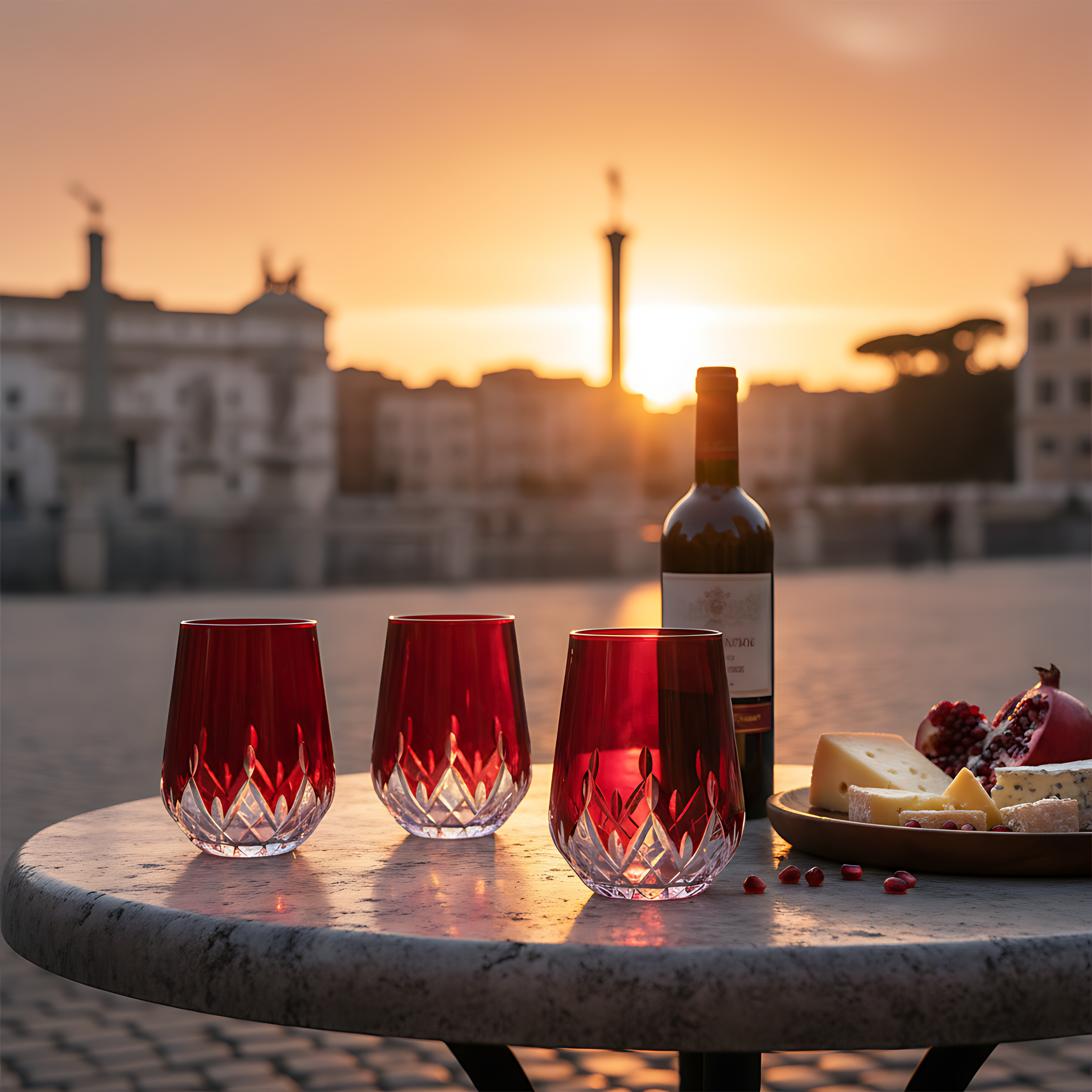 Aria Stemless Wine Glass - Set Of 2 - Margerie Crystal USA