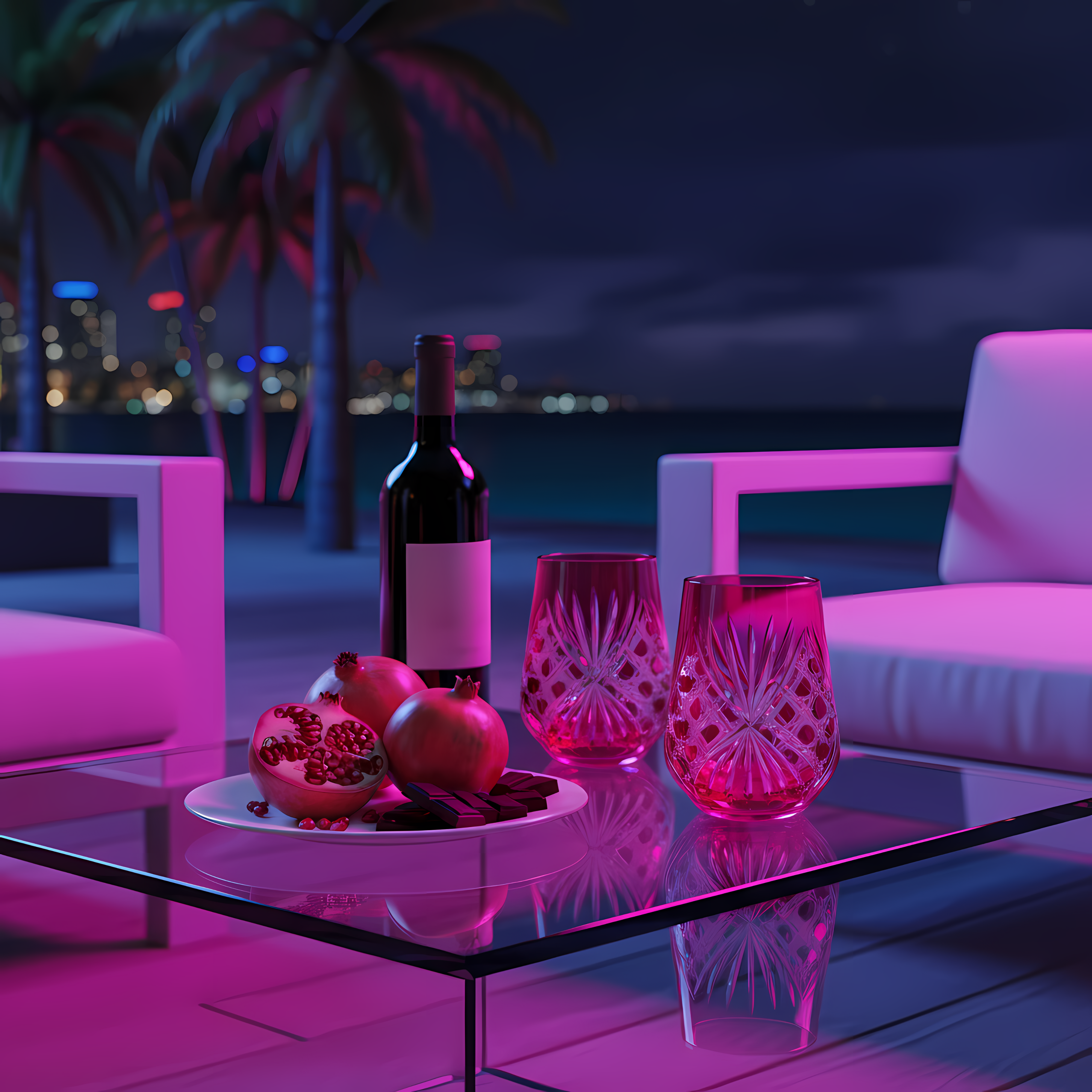 Éclat Stemless Wine Glass - Set Of 2 - Margerie Crystal USA