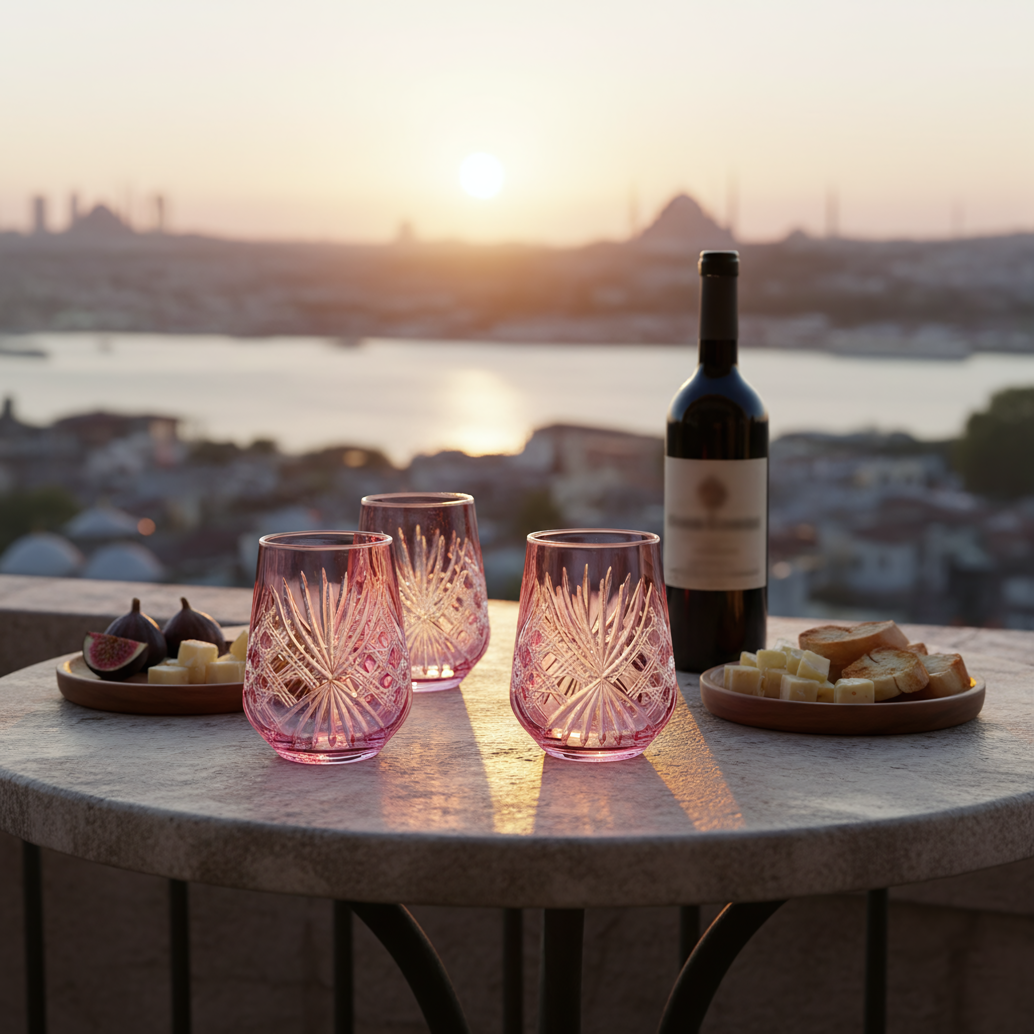 Éclat Stemless Wine Glass - Set Of 2 - Margerie Crystal USA