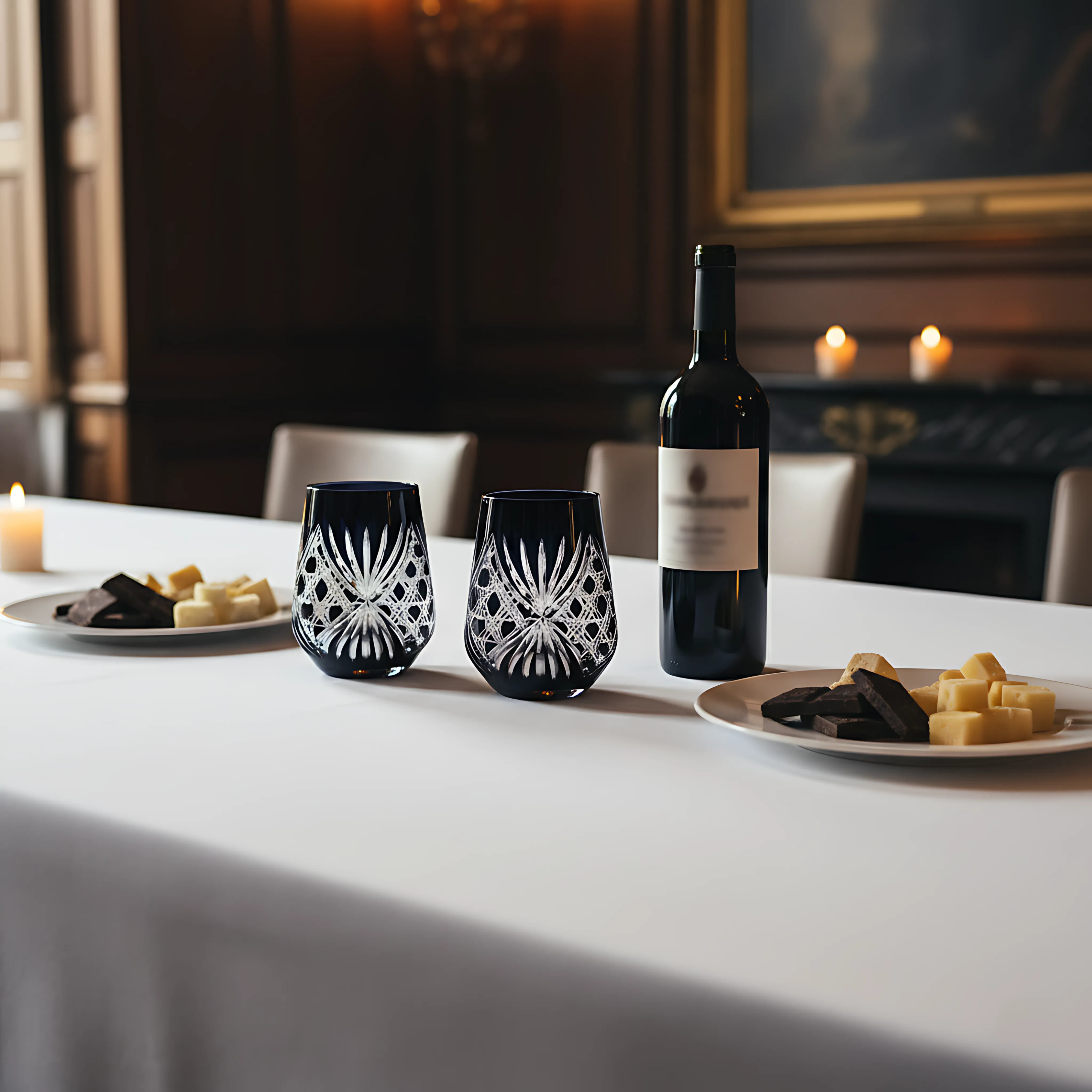 Éclat Stemless Wine Glass - Set Of 2 - Margerie Crystal USA