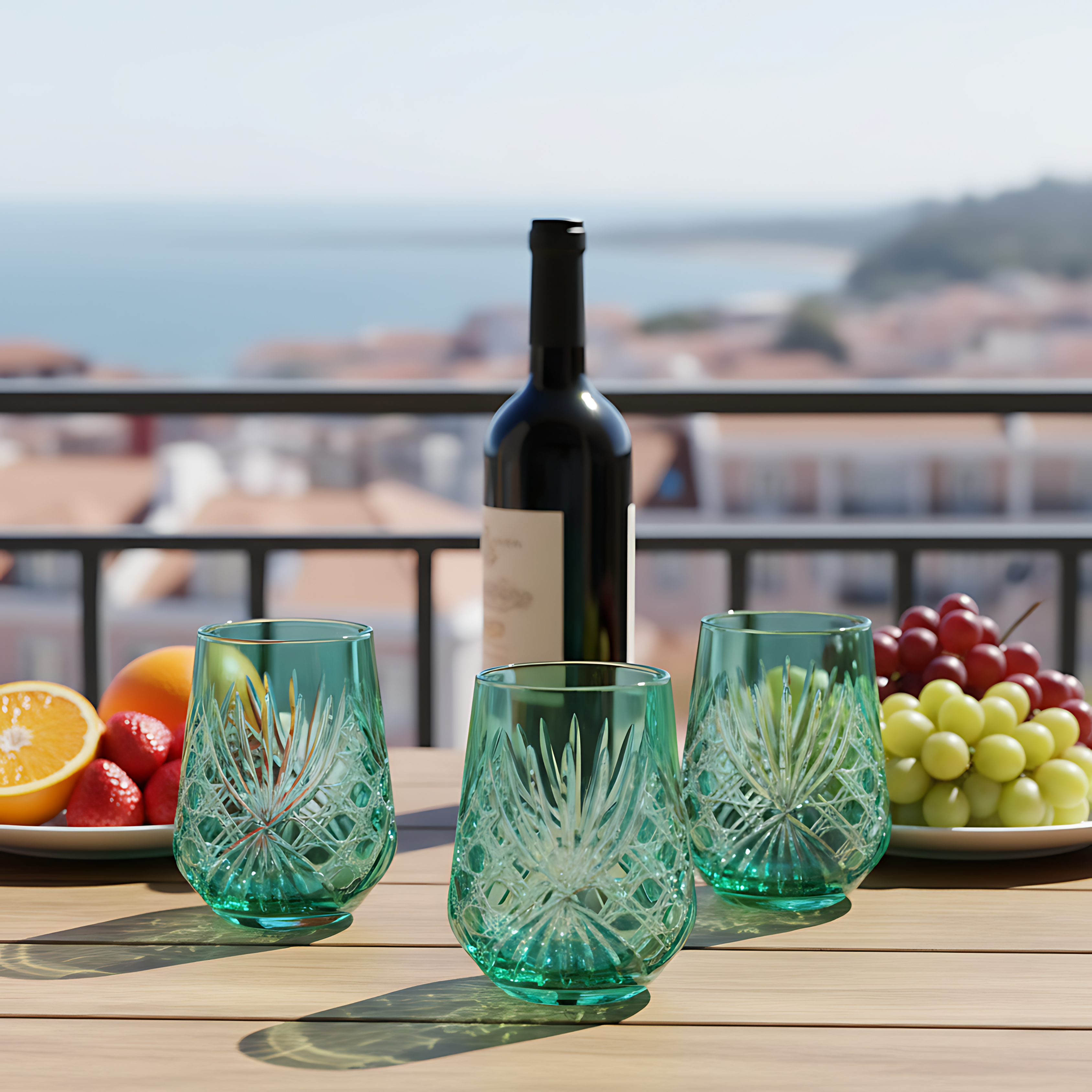 Éclat Stemless Wine Glass - Set Of 2 - Margerie Crystal USA