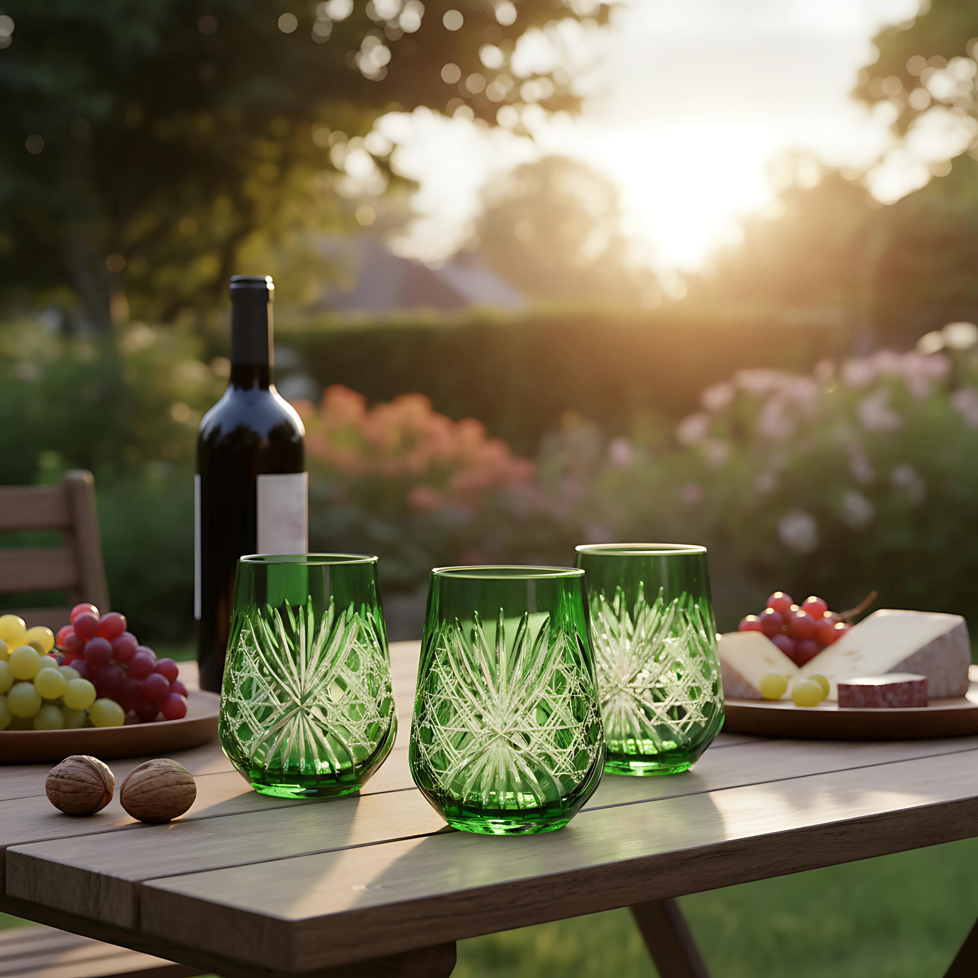 Éclat Stemless Wine Glass - Set Of 2 - Margerie Crystal USA