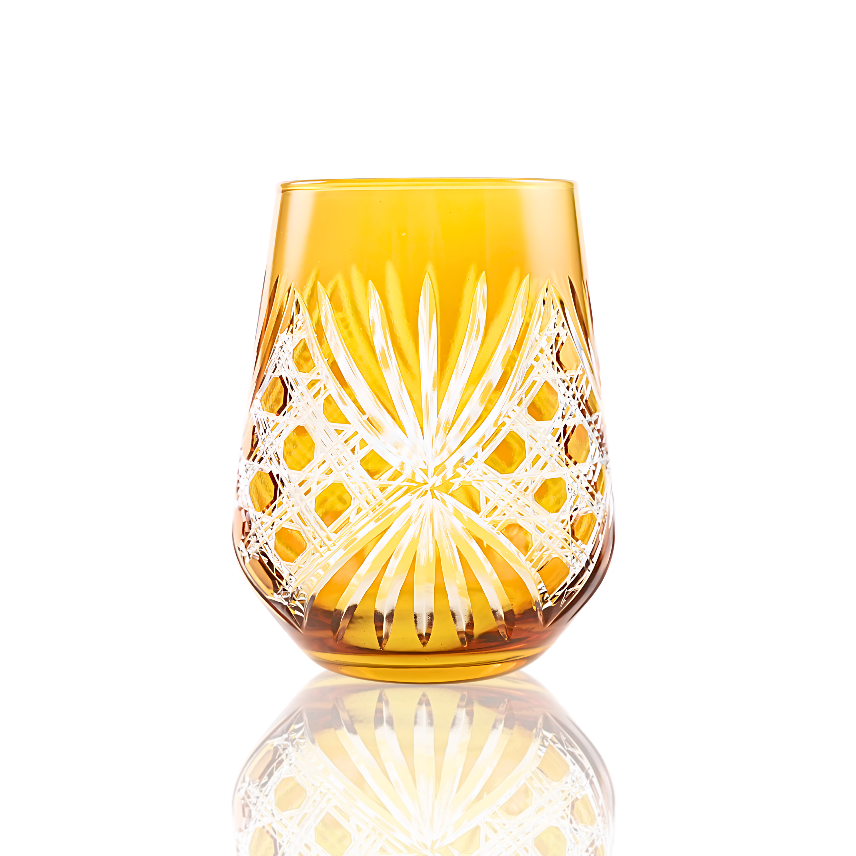 Éclat Stemless Wine Glass - Set Of 2 - Margerie Crystal USA