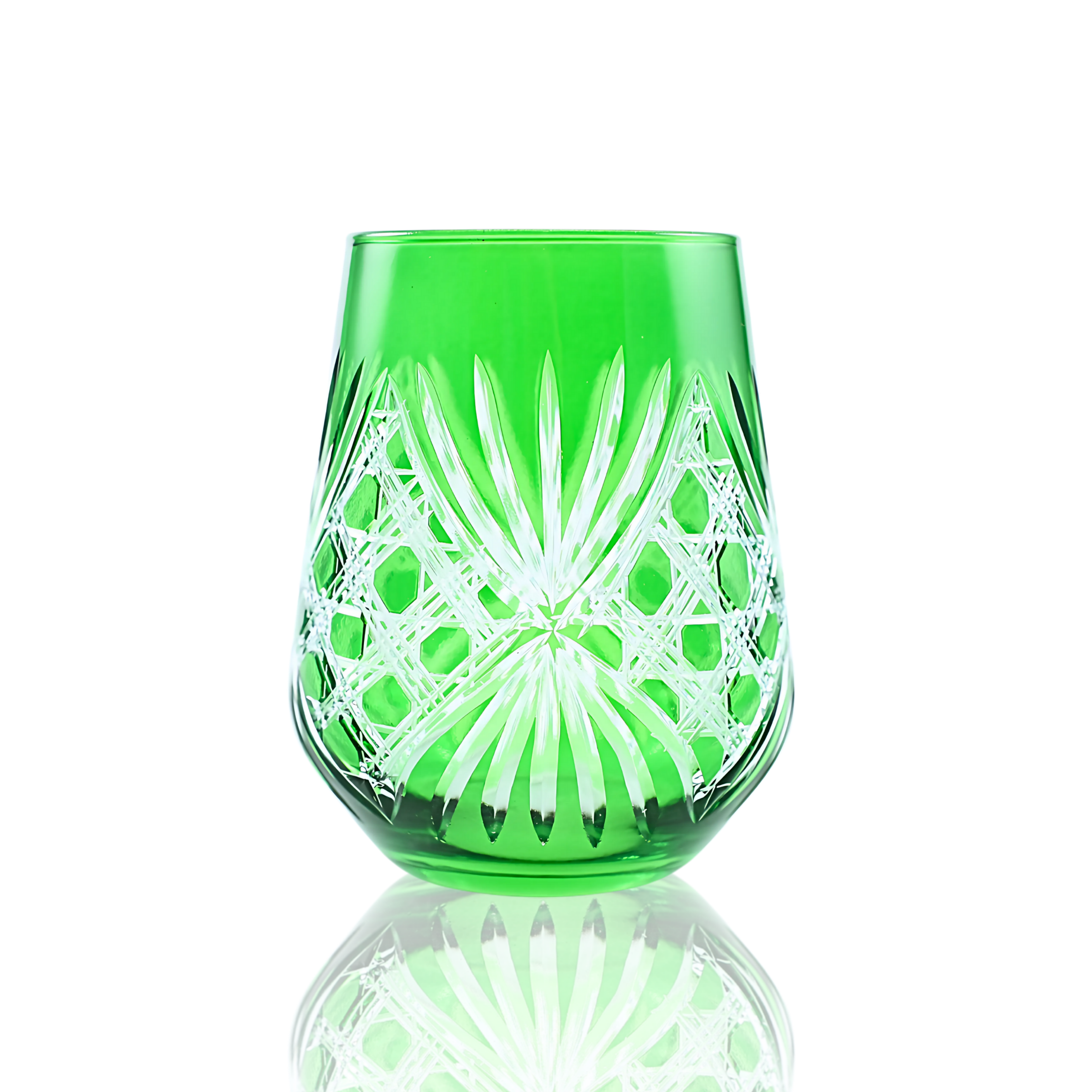 Éclat Stemless Wine Glass - Set Of 2 - Margerie Crystal USA