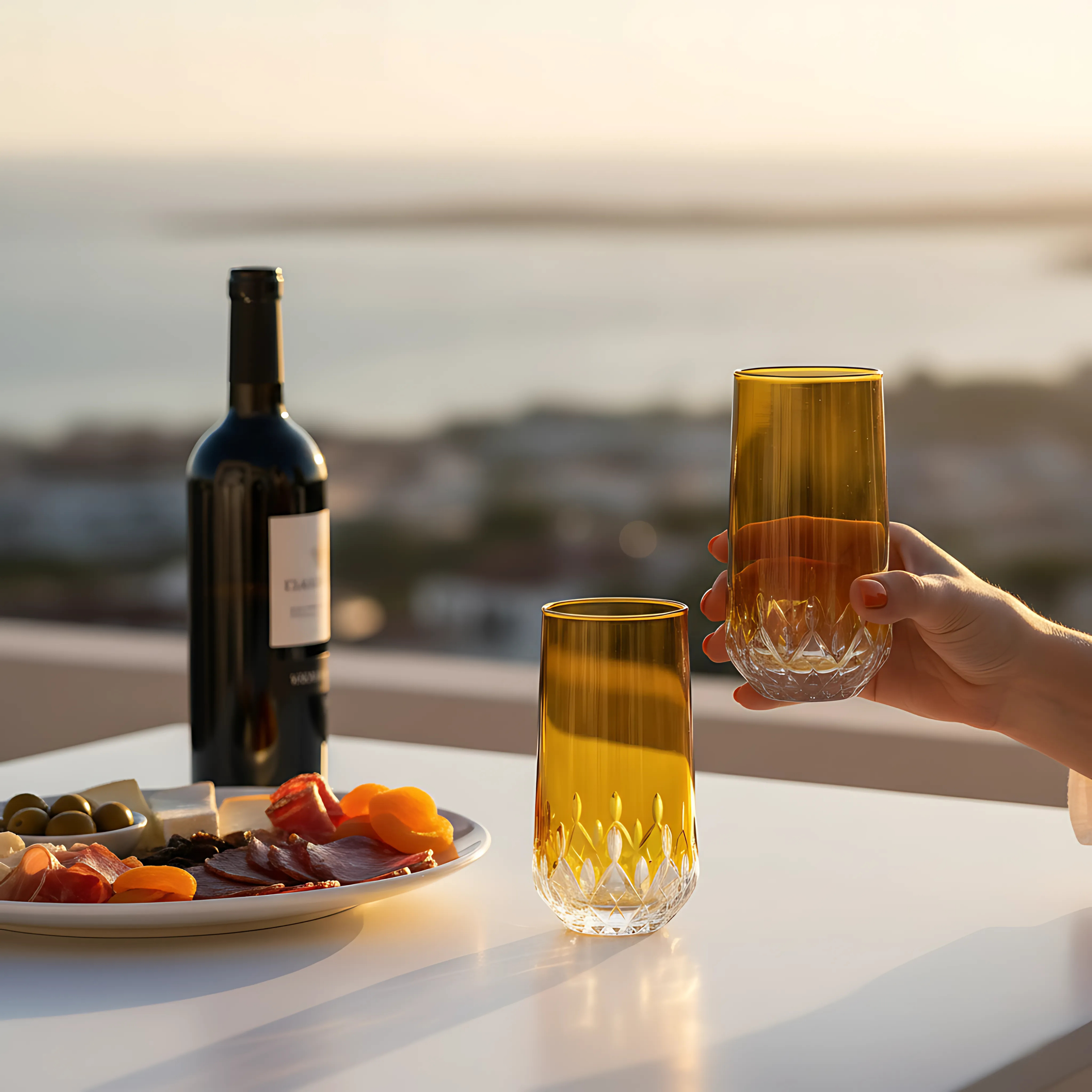 Aria Highball Glass - Set Of 2 - Margerie Crystal USA