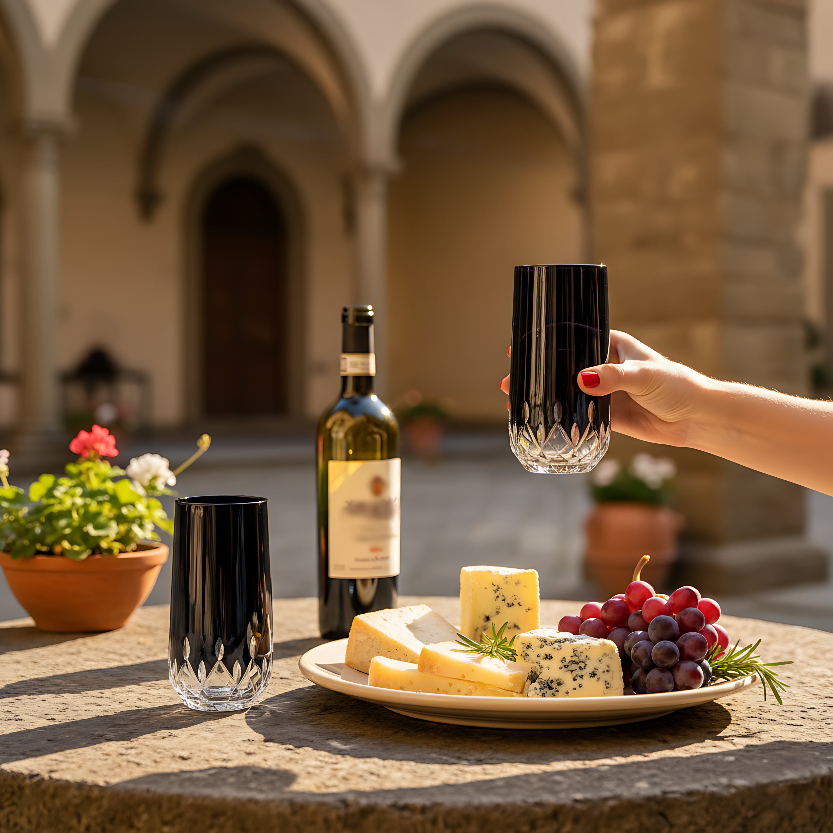 Aria Highball Glass - Set Of 2 - Margerie Crystal USA