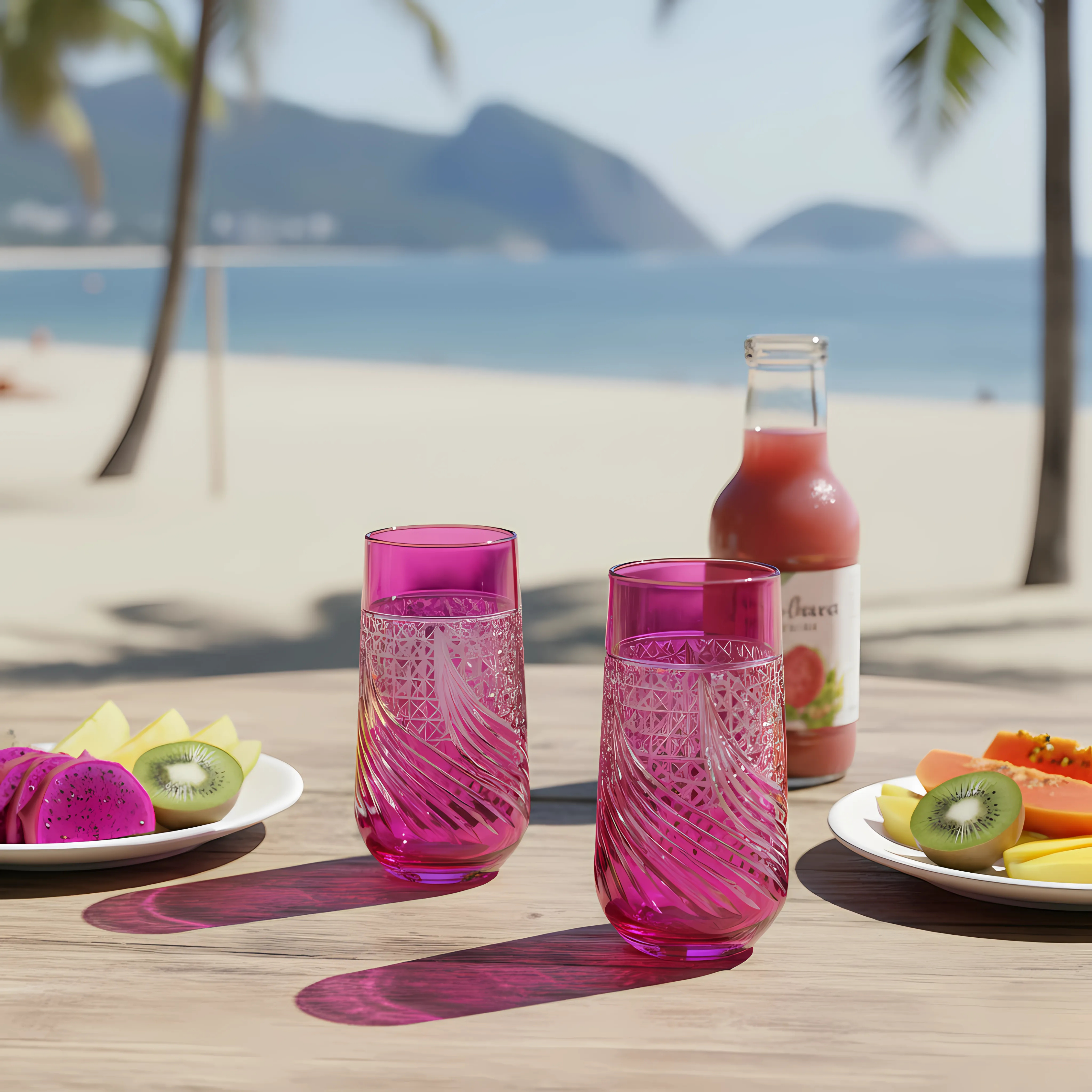 Aurora Highball Glass - Set Of 2 - Margerie Crystal USA