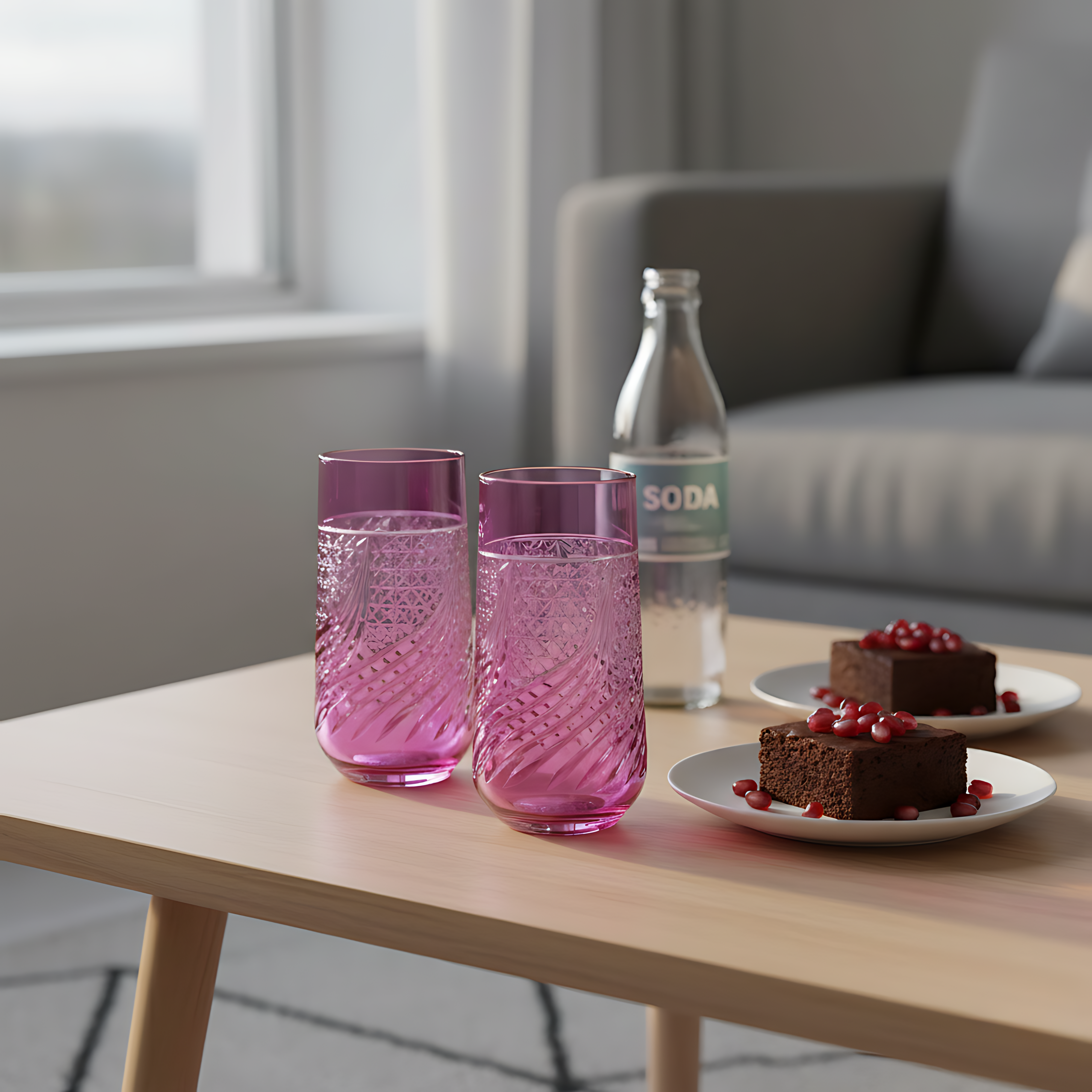 Aurora Highball Glass - Set Of 2 - Margerie Crystal USA