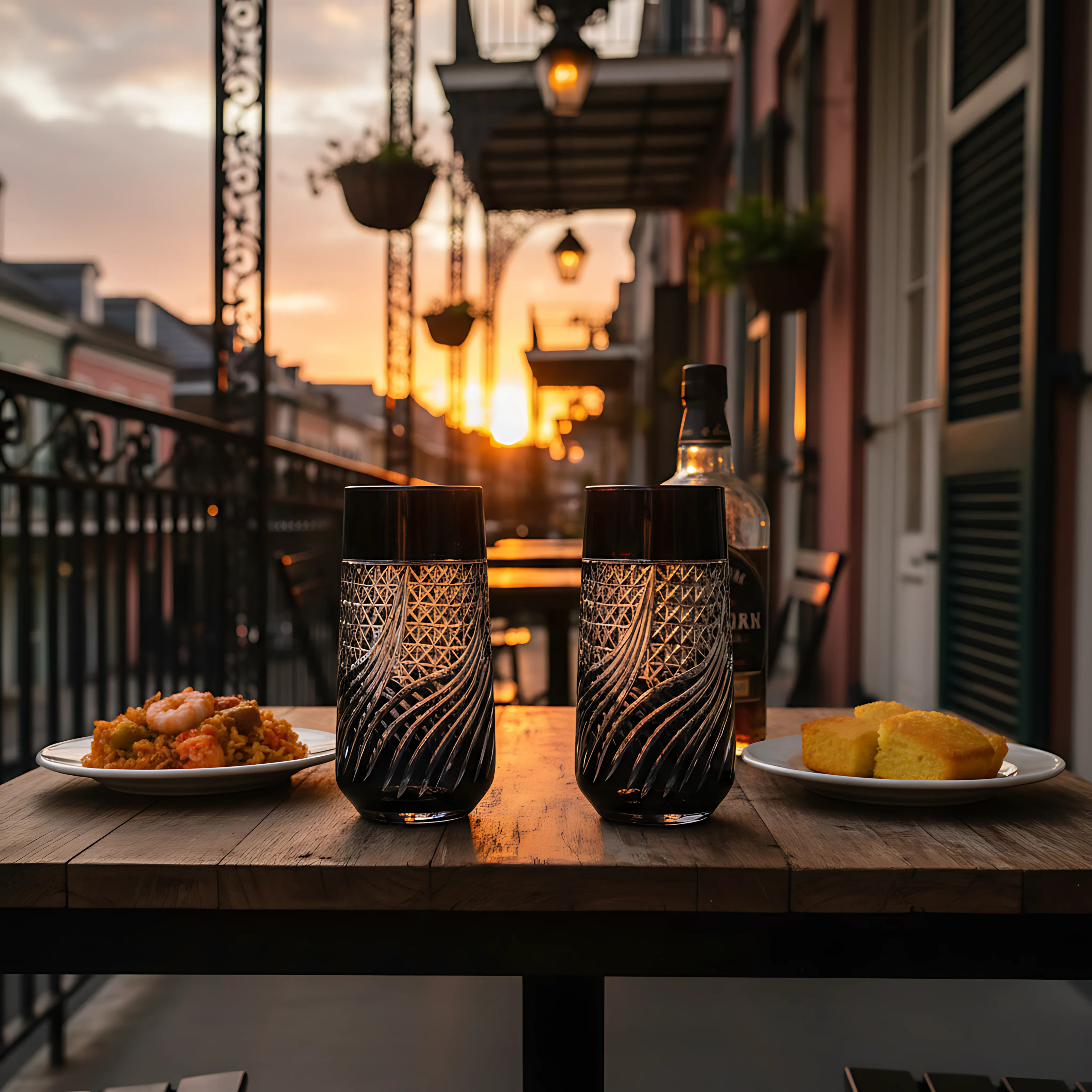 Aurora Highball Glass - Set Of 2 - Margerie Crystal USA