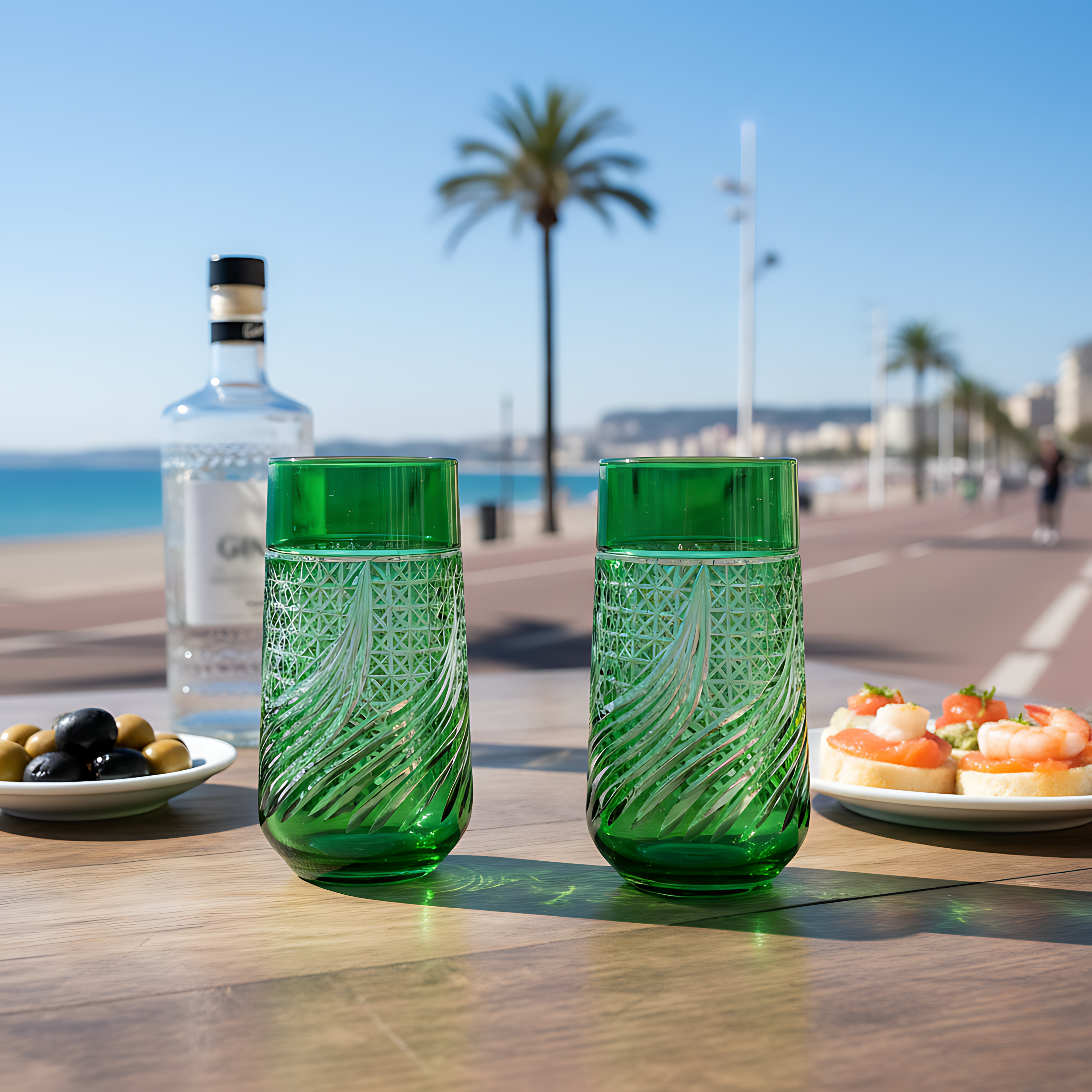 Aurora Highball Glass - Set Of 2 - Margerie Crystal USA