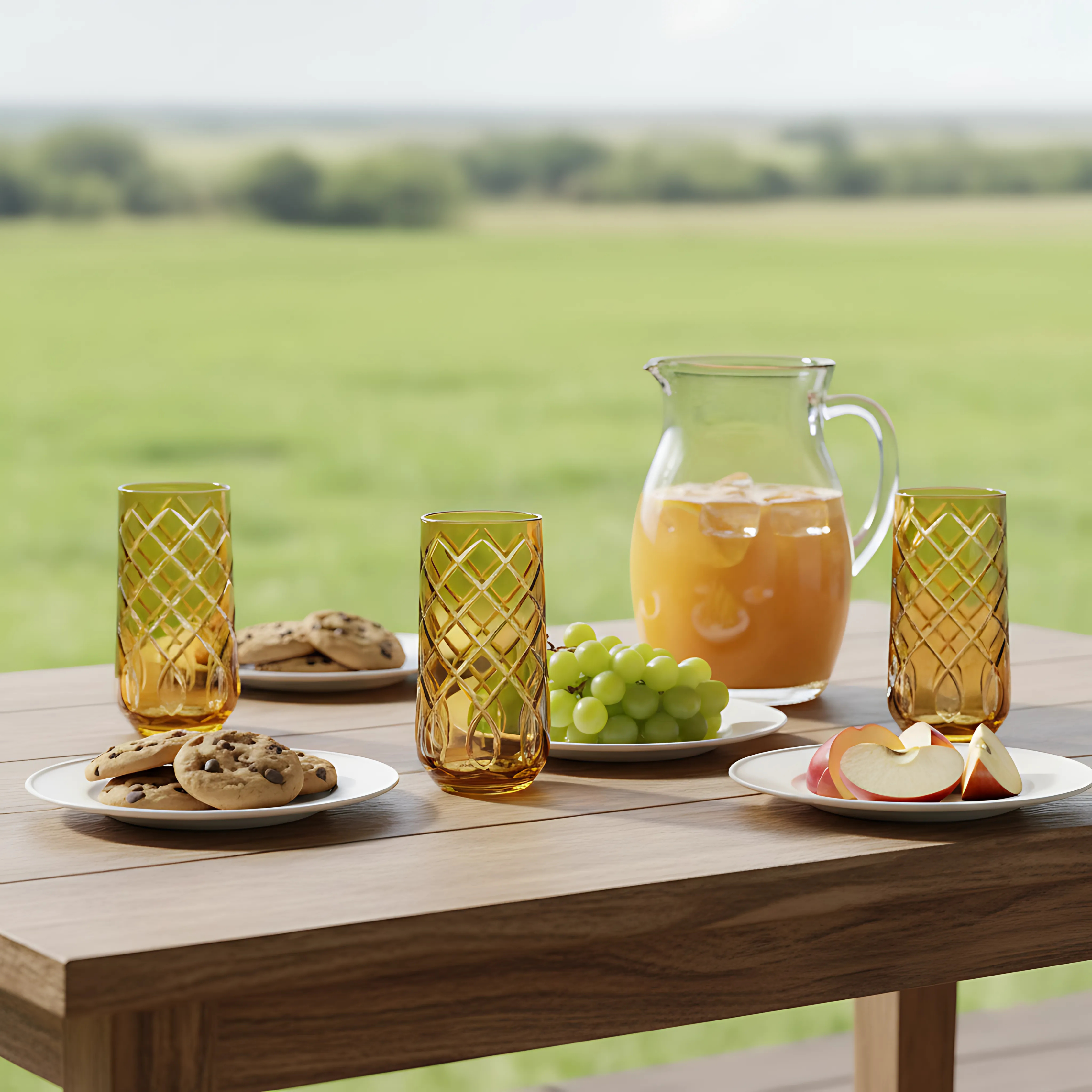 Heritage Highball Glass - Set Of 2 - Margerie Crystal USA