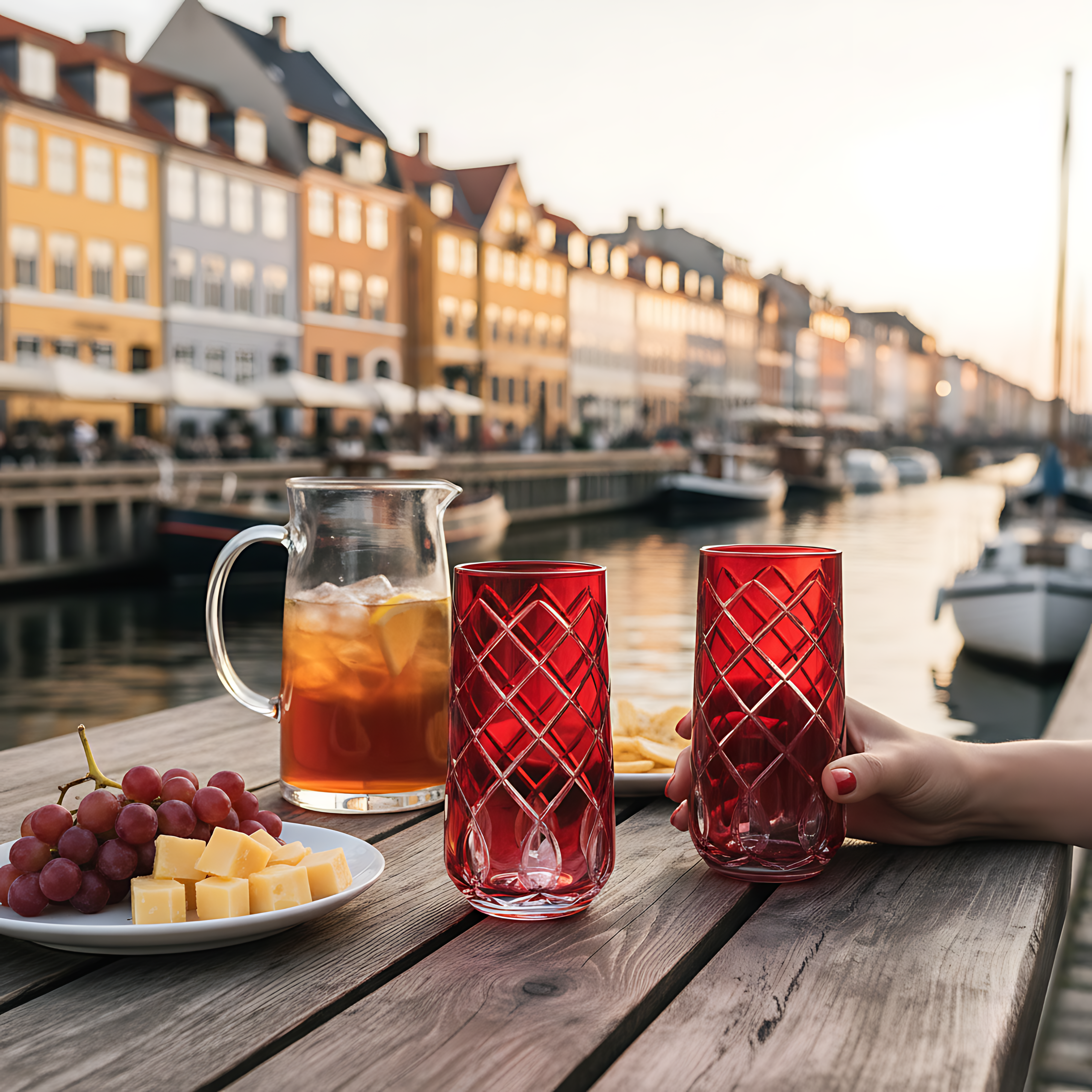 Heritage Highball Glass - Set Of 2 - Margerie Crystal USA