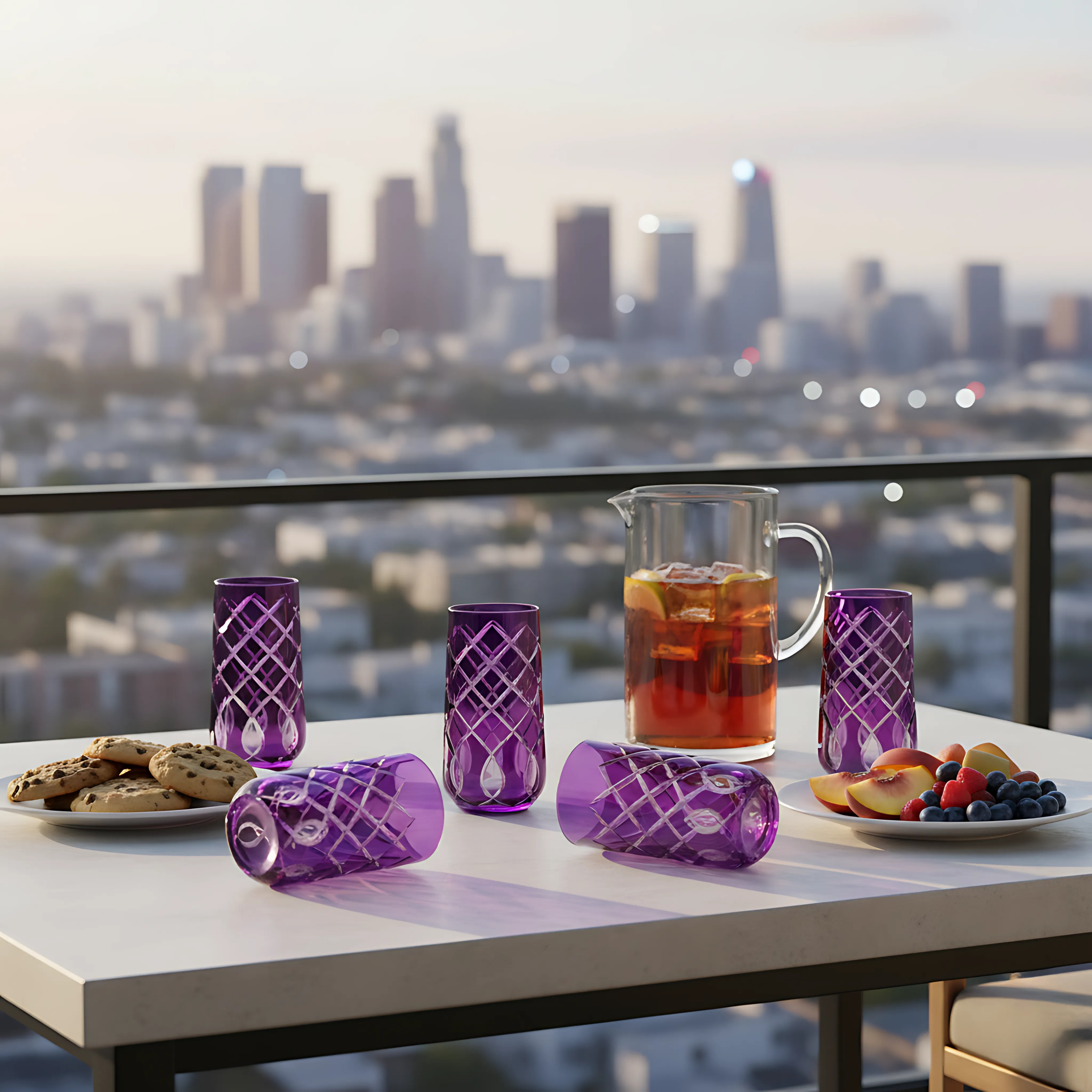 Heritage Highball Glass - Set Of 2 - Margerie Crystal USA