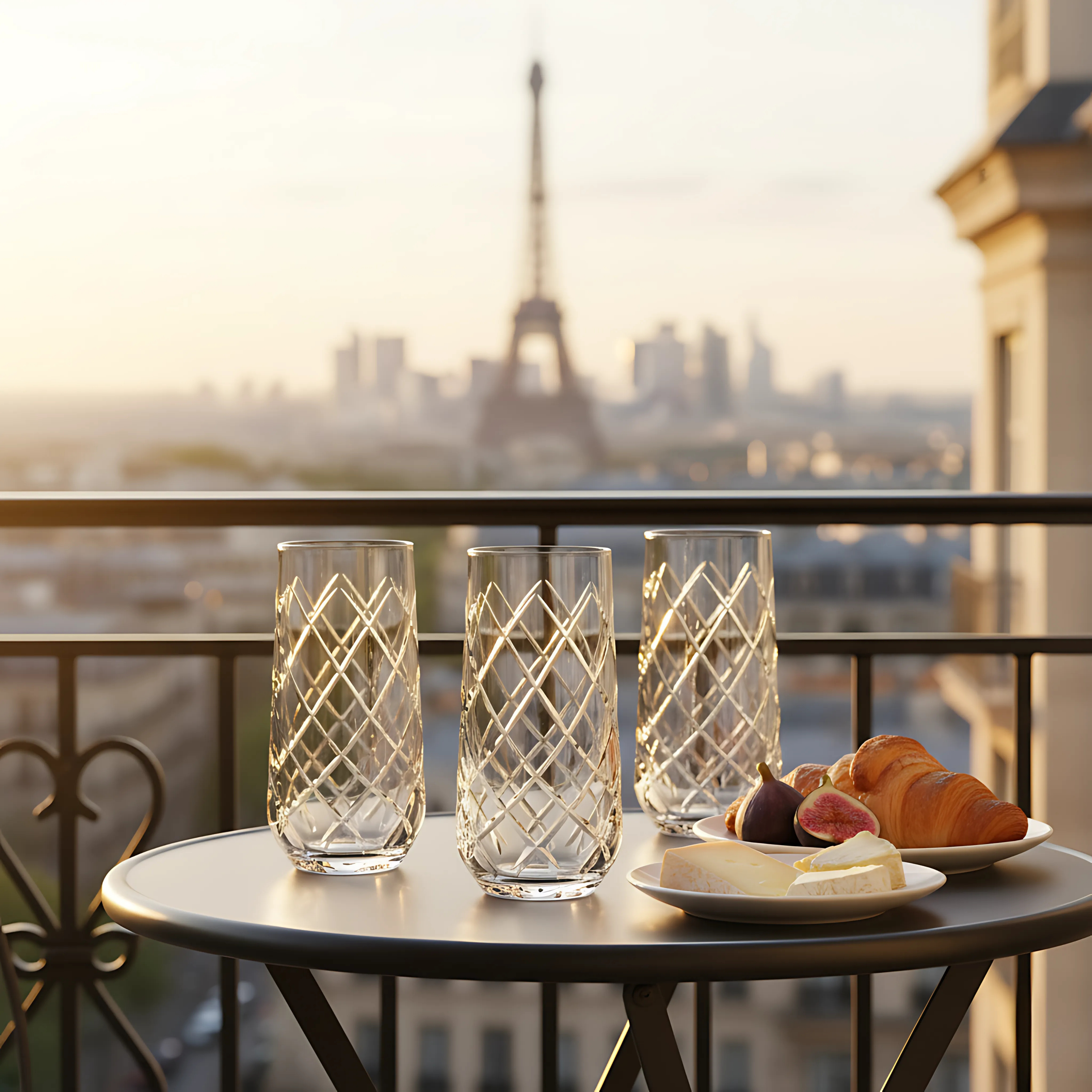 Heritage Highball Glass - Set Of 2 - Margerie Crystal USA