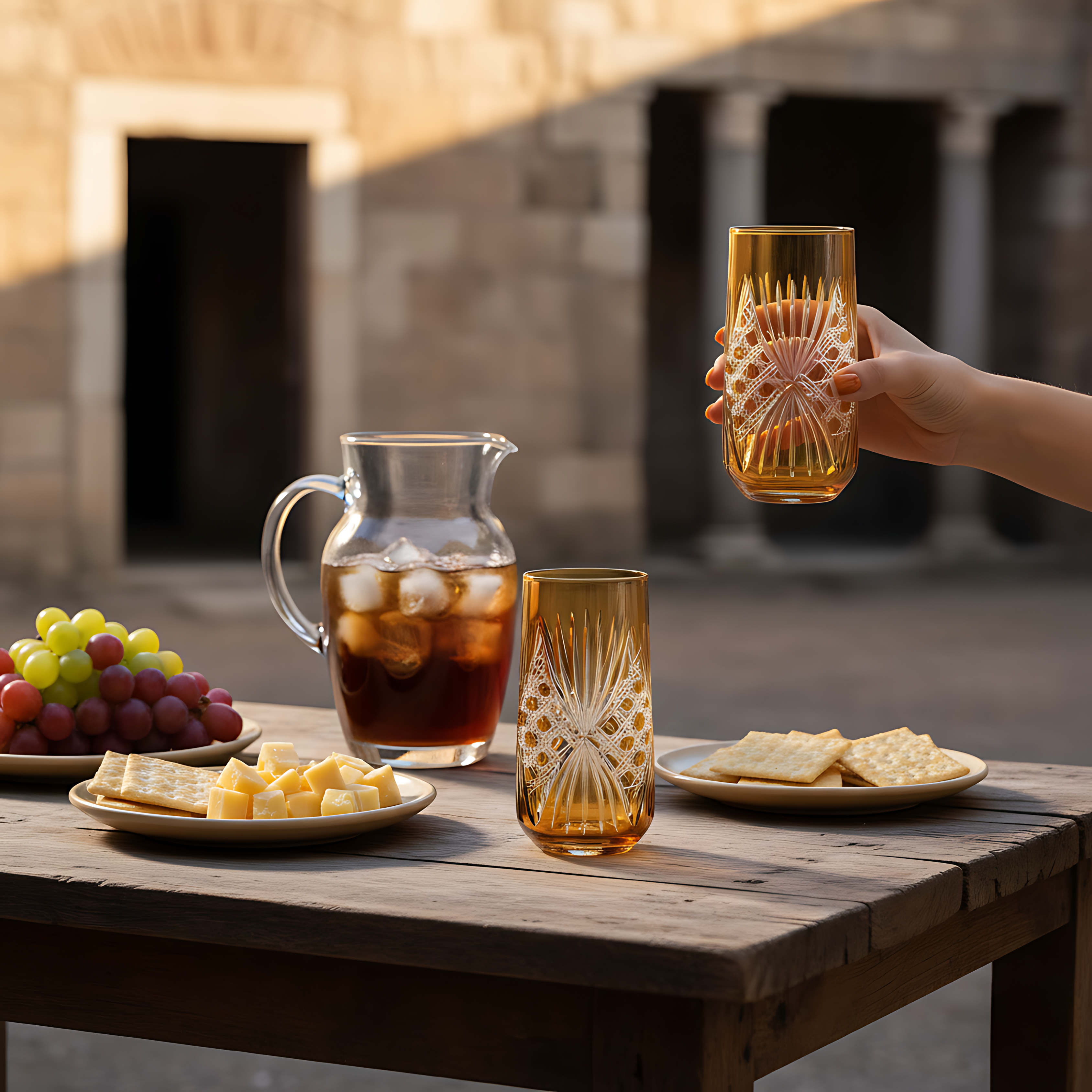 Éclat Highball Glass - Set Of 2 - Margerie Crystal USA