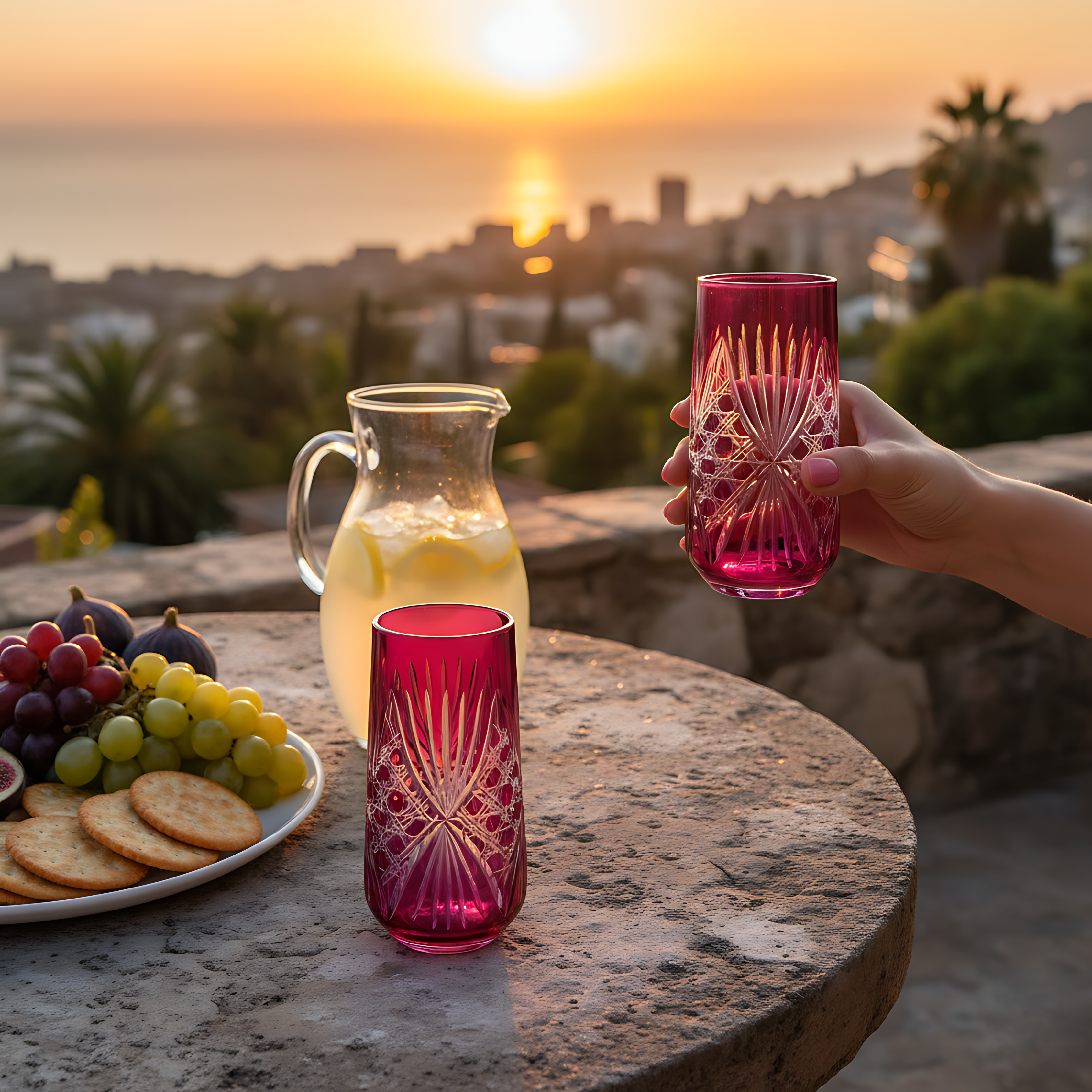 Éclat Highball Glass - Set Of 2 - Margerie Crystal USA