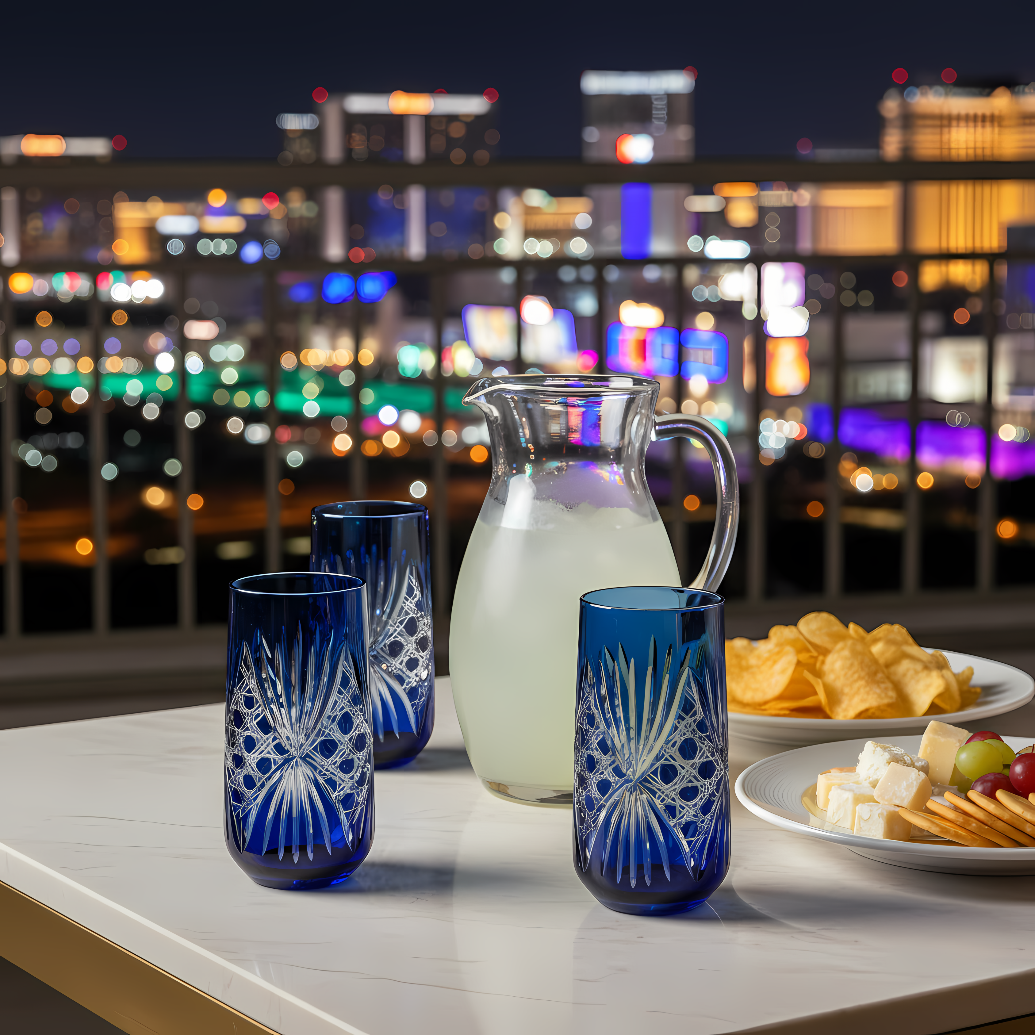 Éclat Highball Glass - Set Of 2 - Margerie Crystal USA