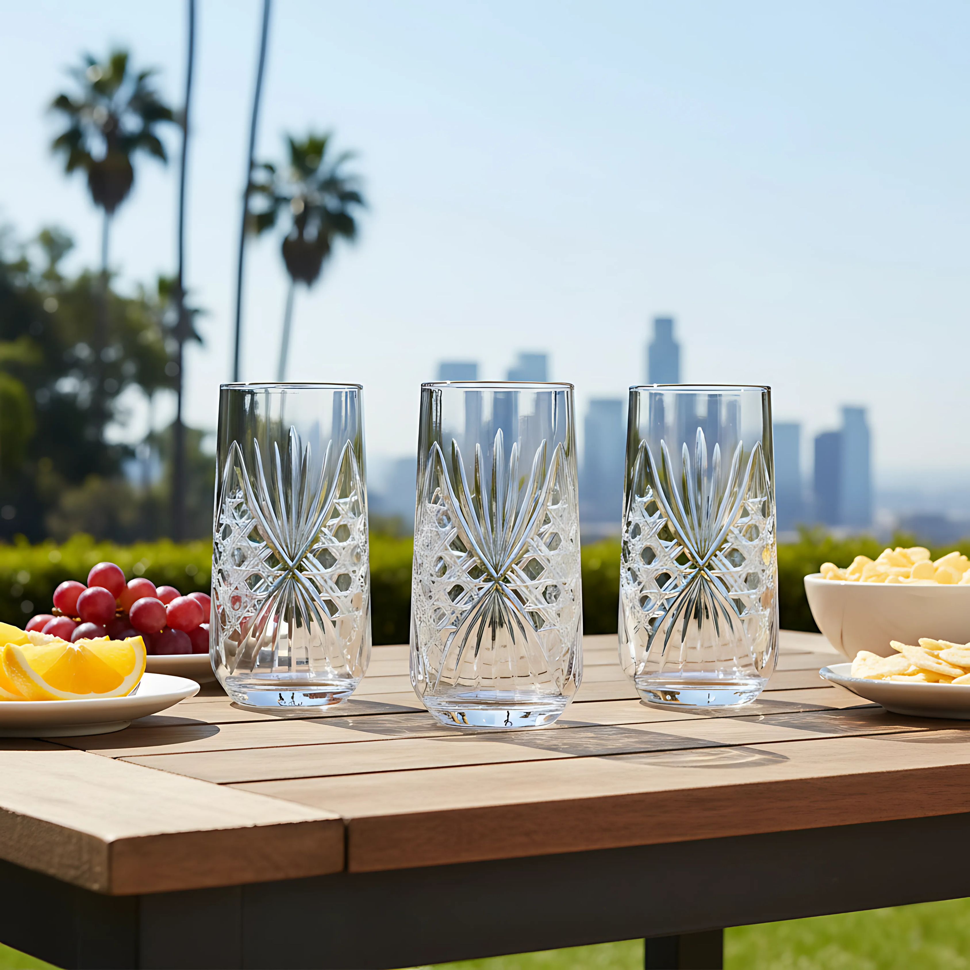 Éclat Highball Glass - Set Of 2 - Margerie Crystal USA