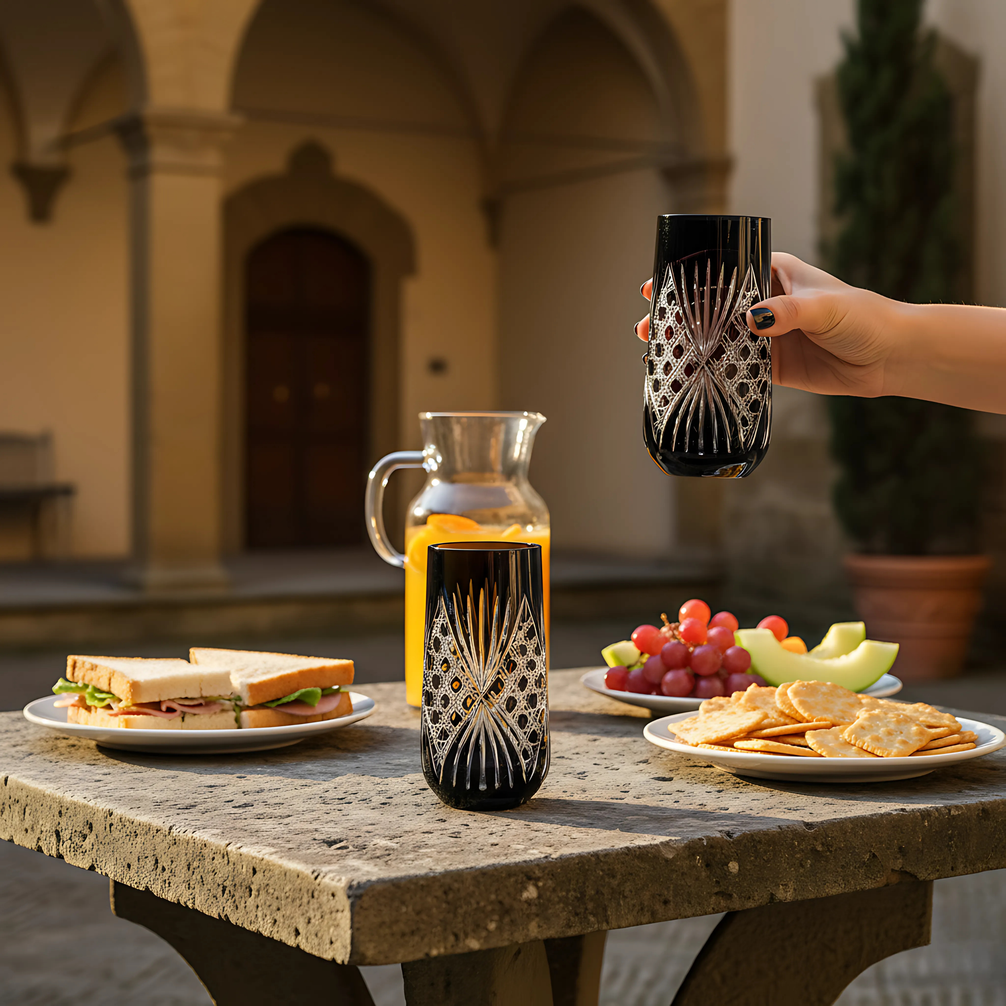 Éclat Highball Glass - Set Of 2 - Margerie Crystal USA