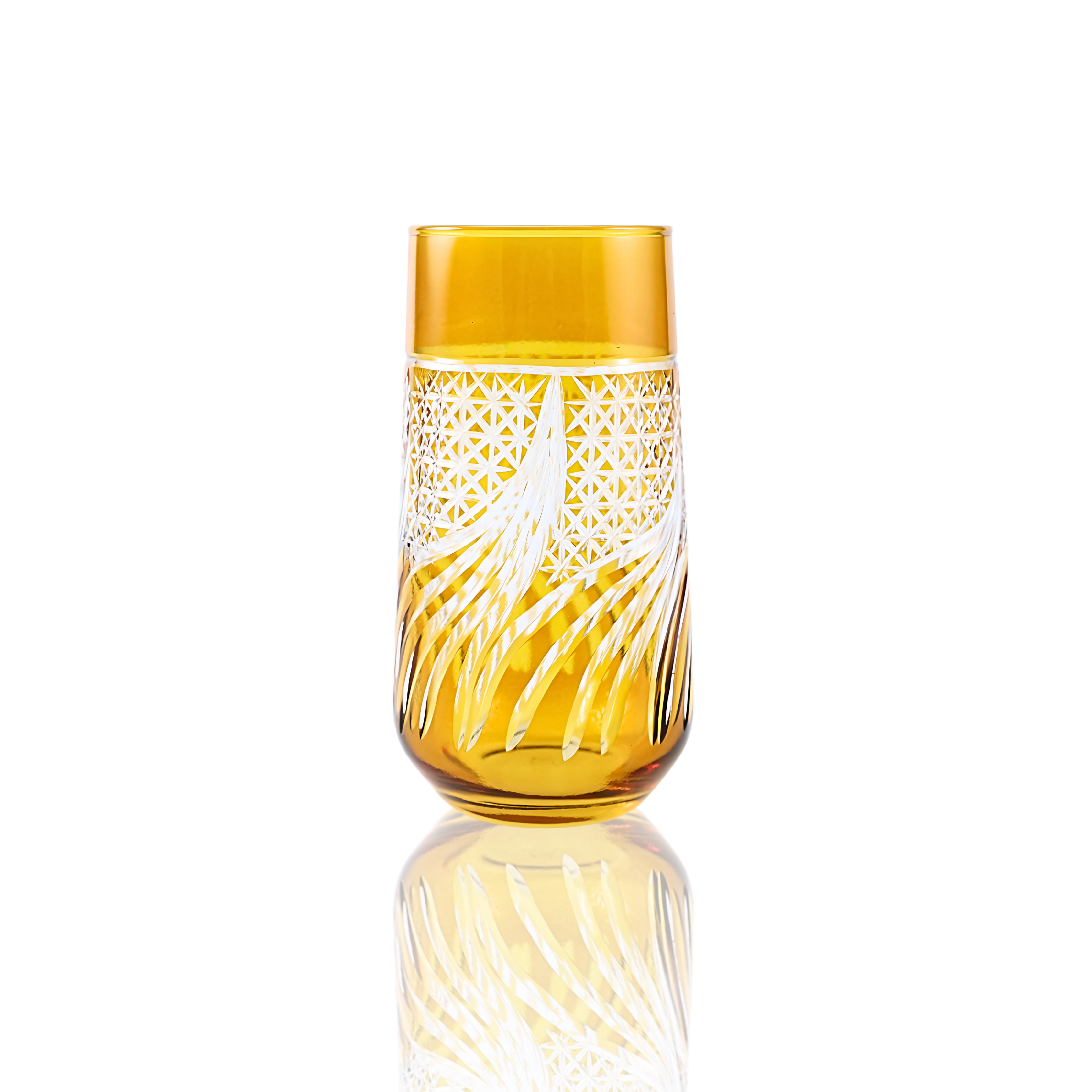 Aurora Highball Glass - Set Of 2 - Margerie Crystal USA