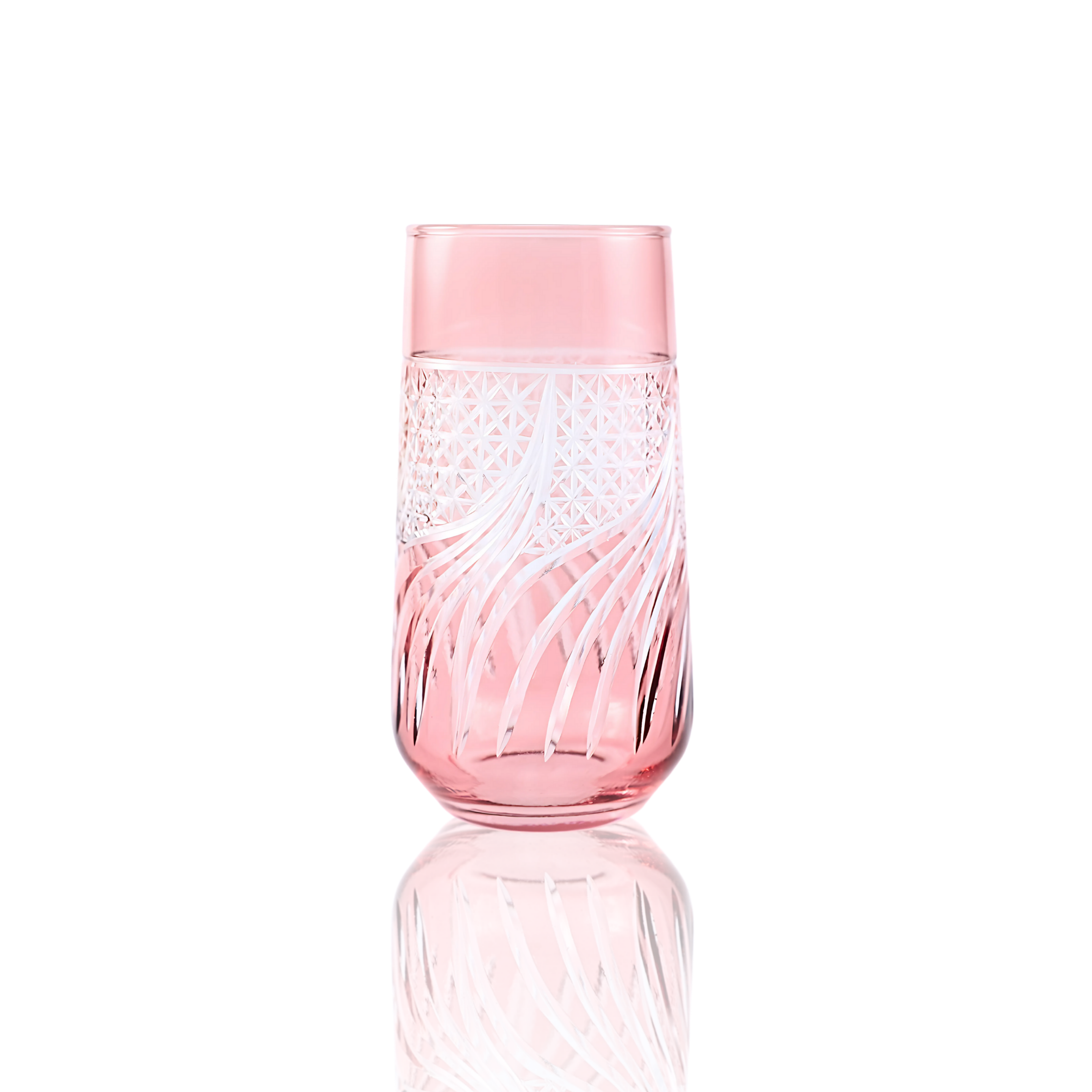 Aurora Highball Glass - Set Of 2 - Margerie Crystal USA