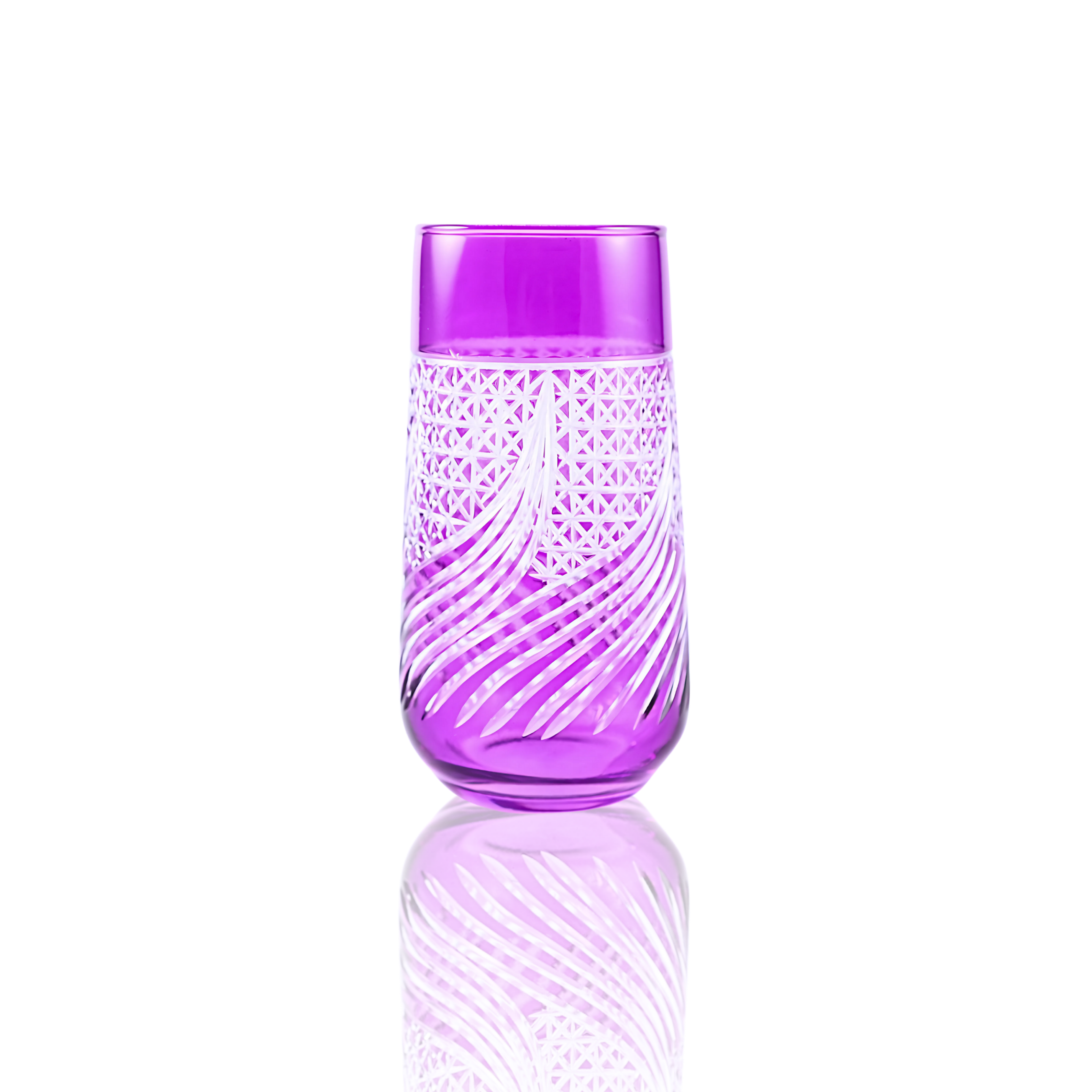 Aurora Highball Glass - Set Of 2 - Margerie Crystal USA