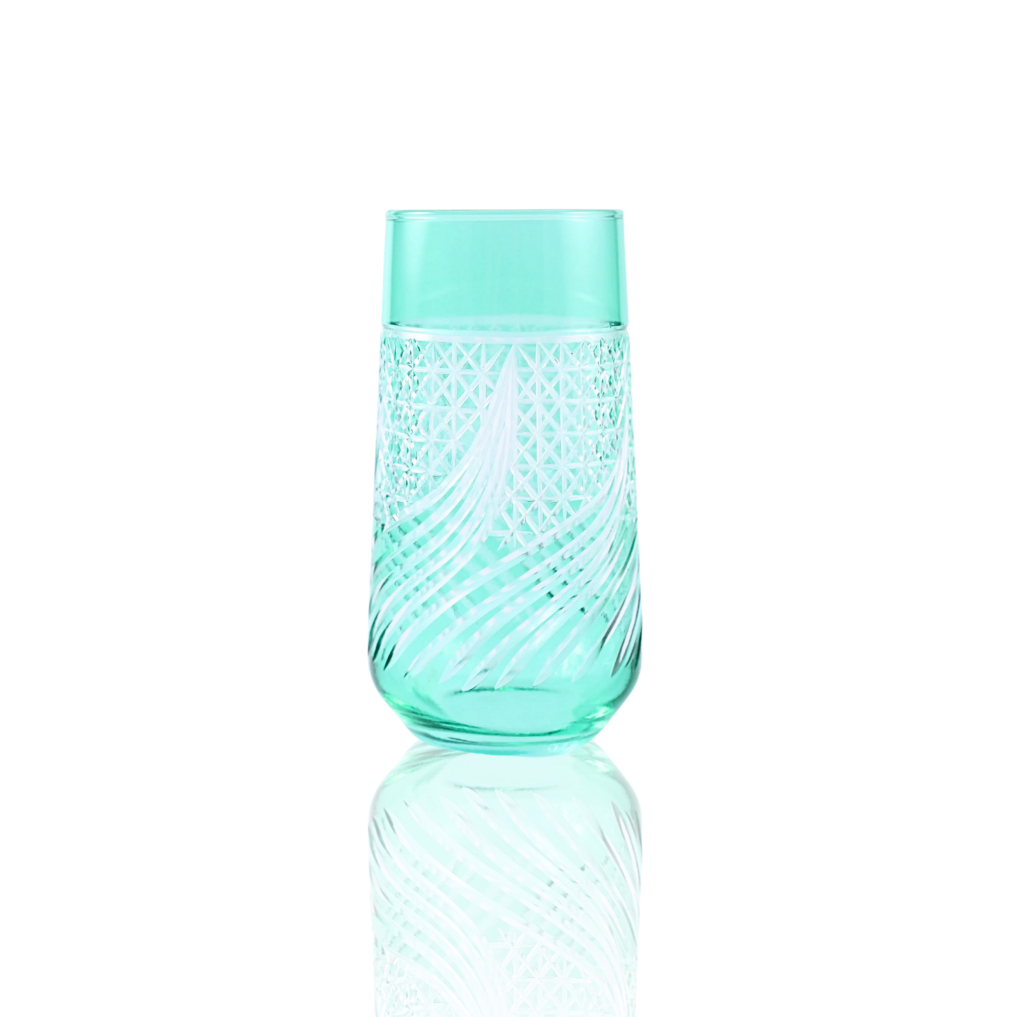 Aurora Highball Glass - Set Of 2 - Margerie Crystal USA