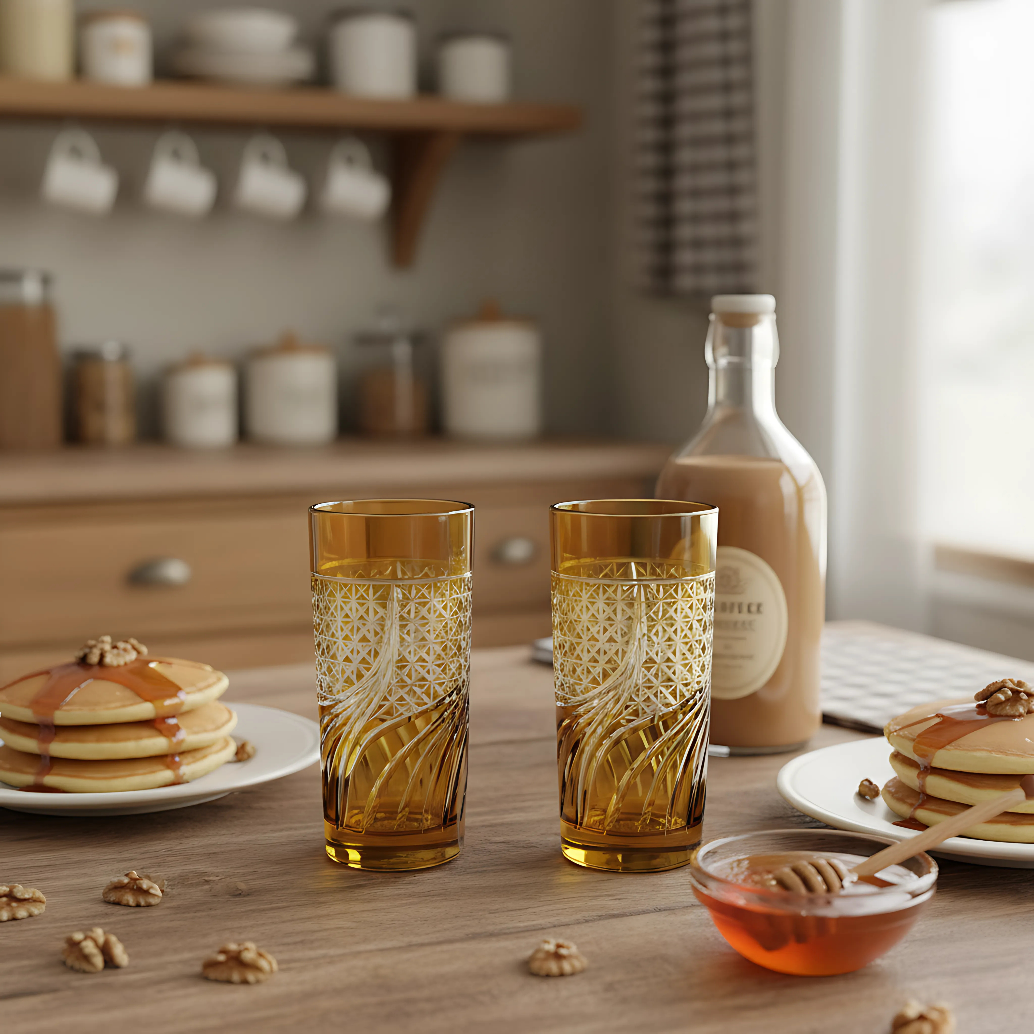 Aurora Highball Glass - Set Of 2 - Margerie Crystal USA