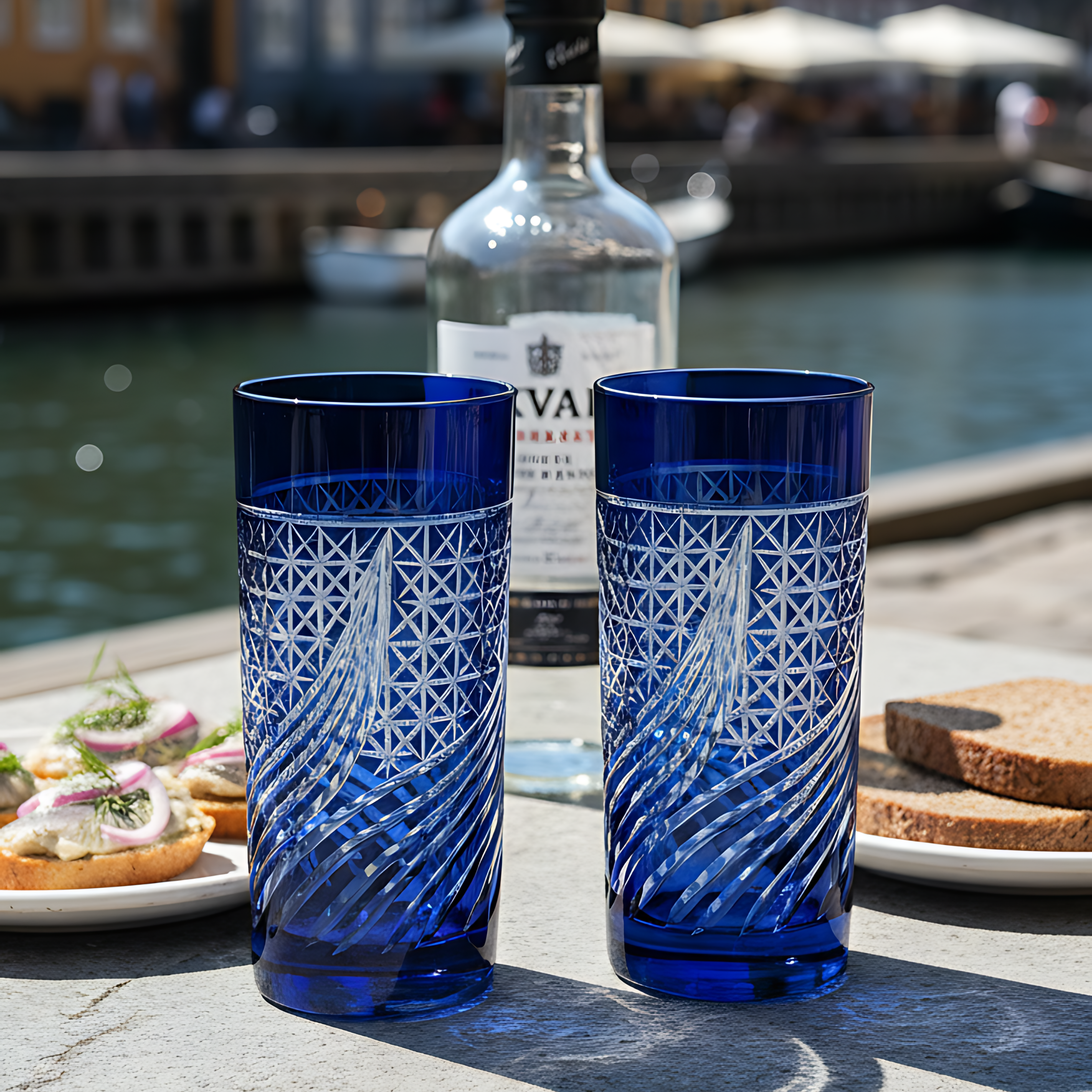 Aurora Highball Glass - Set Of 2 - Margerie Crystal USA