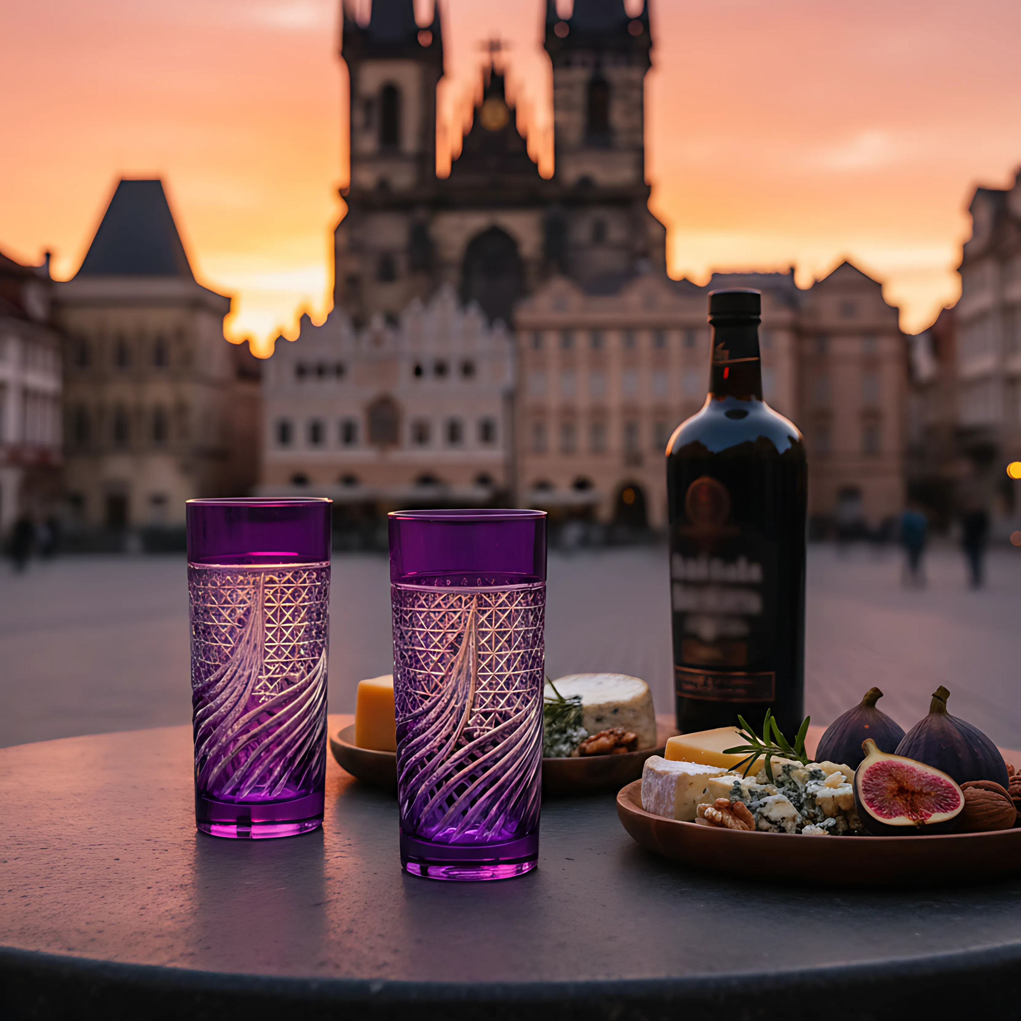 Aurora Highball Glass - Set Of 2 - Margerie Crystal USA