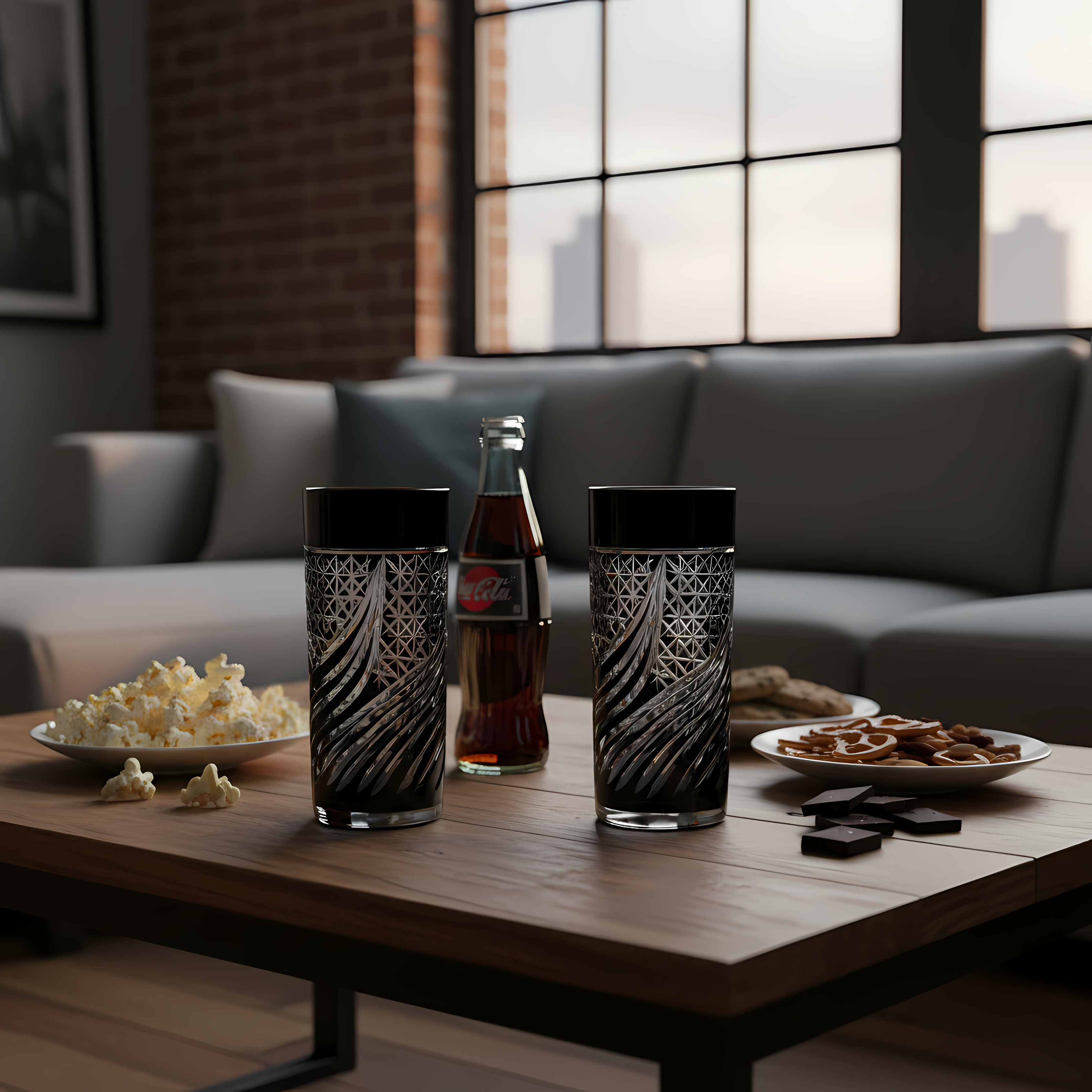 Aurora Highball Glass - Set Of 2 - Margerie Crystal USA