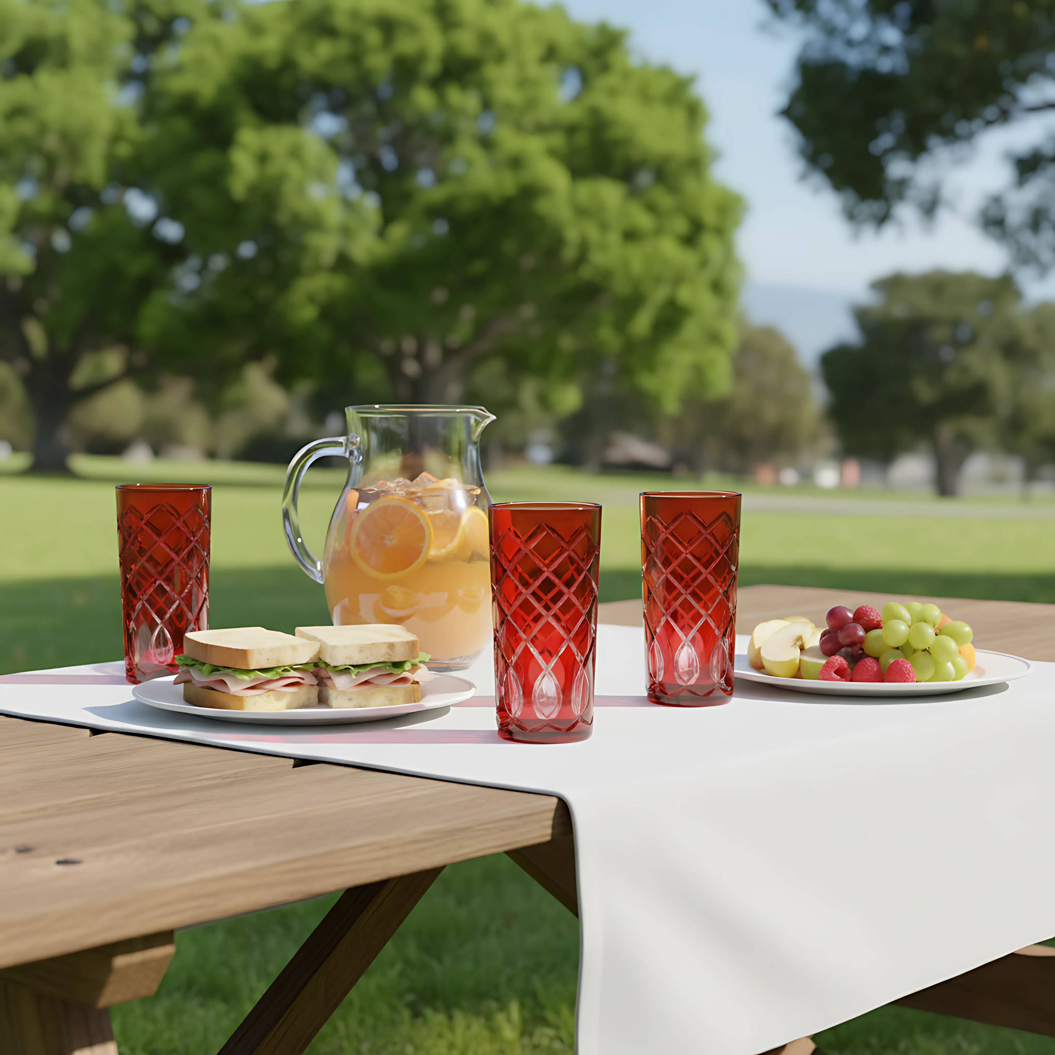 Heritage Highball Glass - Set Of 2 - Margerie Crystal USA