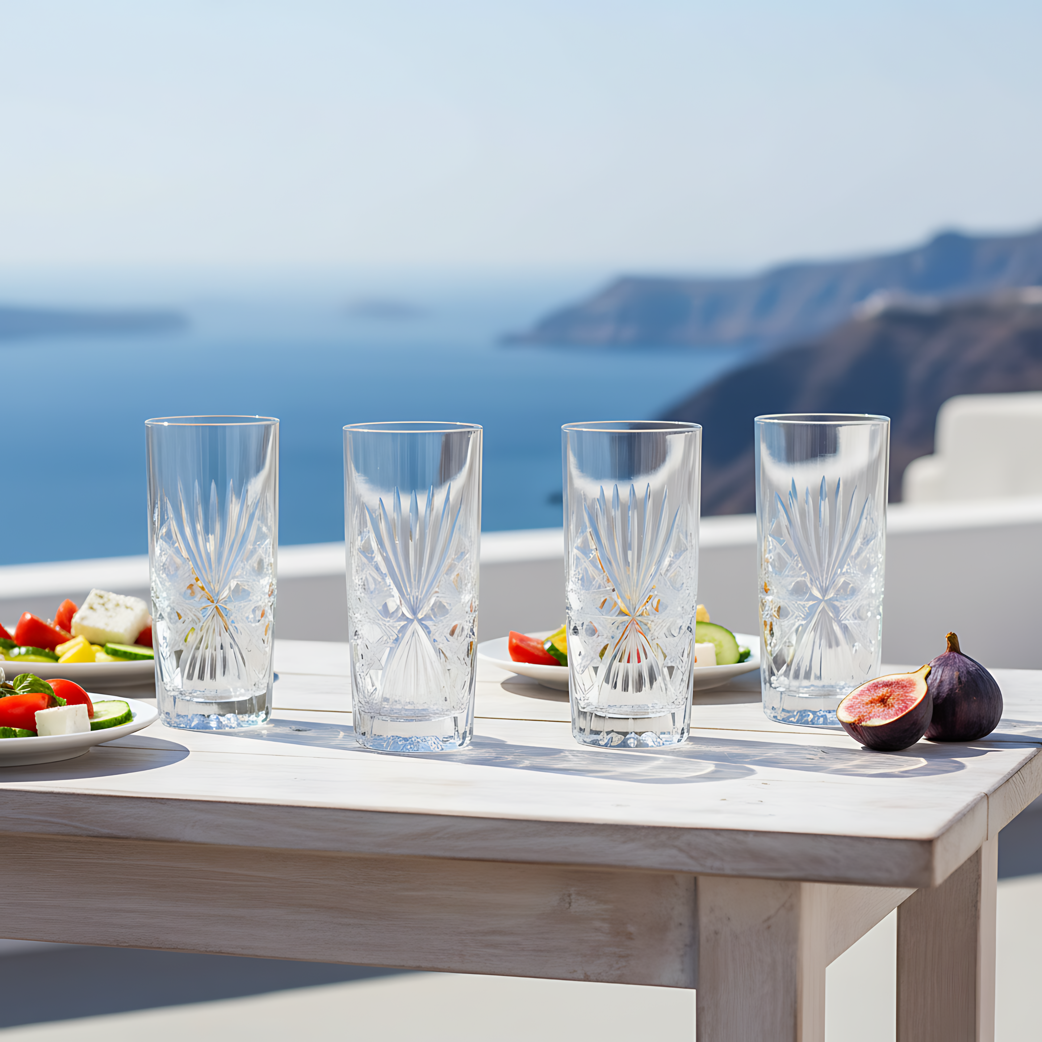 Éclat Highball Glass - Set Of 2 - Margerie Crystal USA