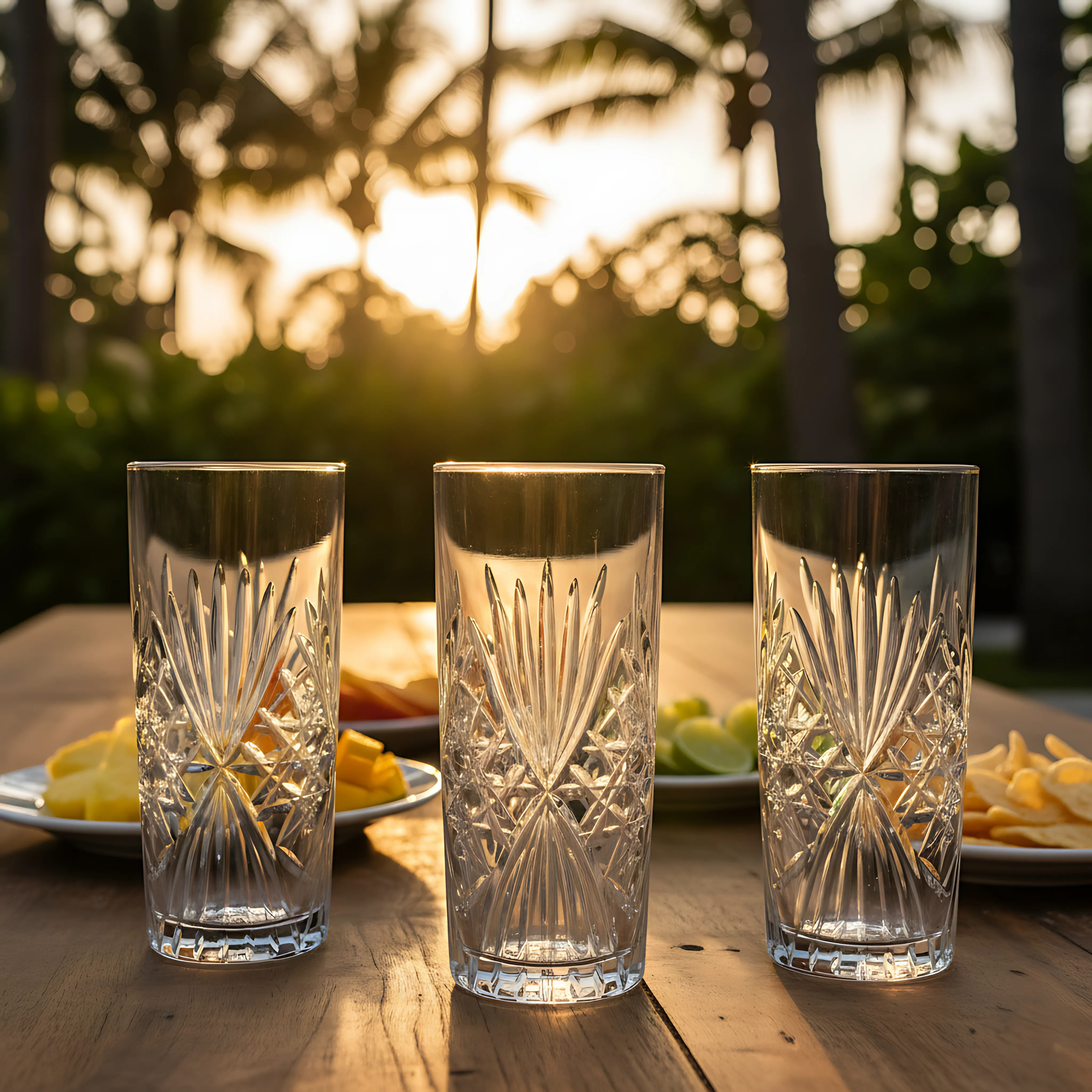 Éclat Highball Glass - Set Of 2 - Margerie Crystal USA