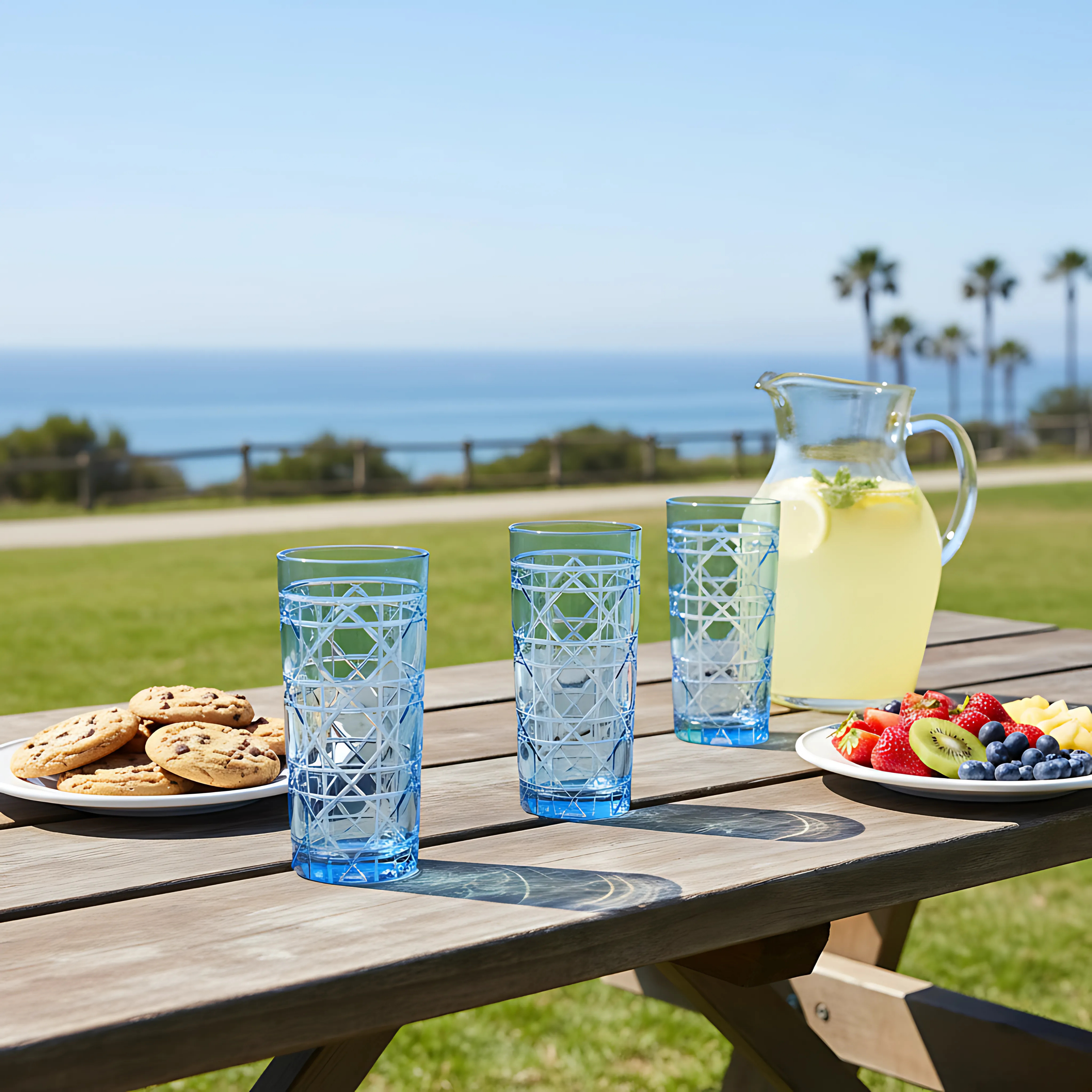 Gloria Cut Crystal Highball Glasses - Set Of 2 - Margerie Crystal USA