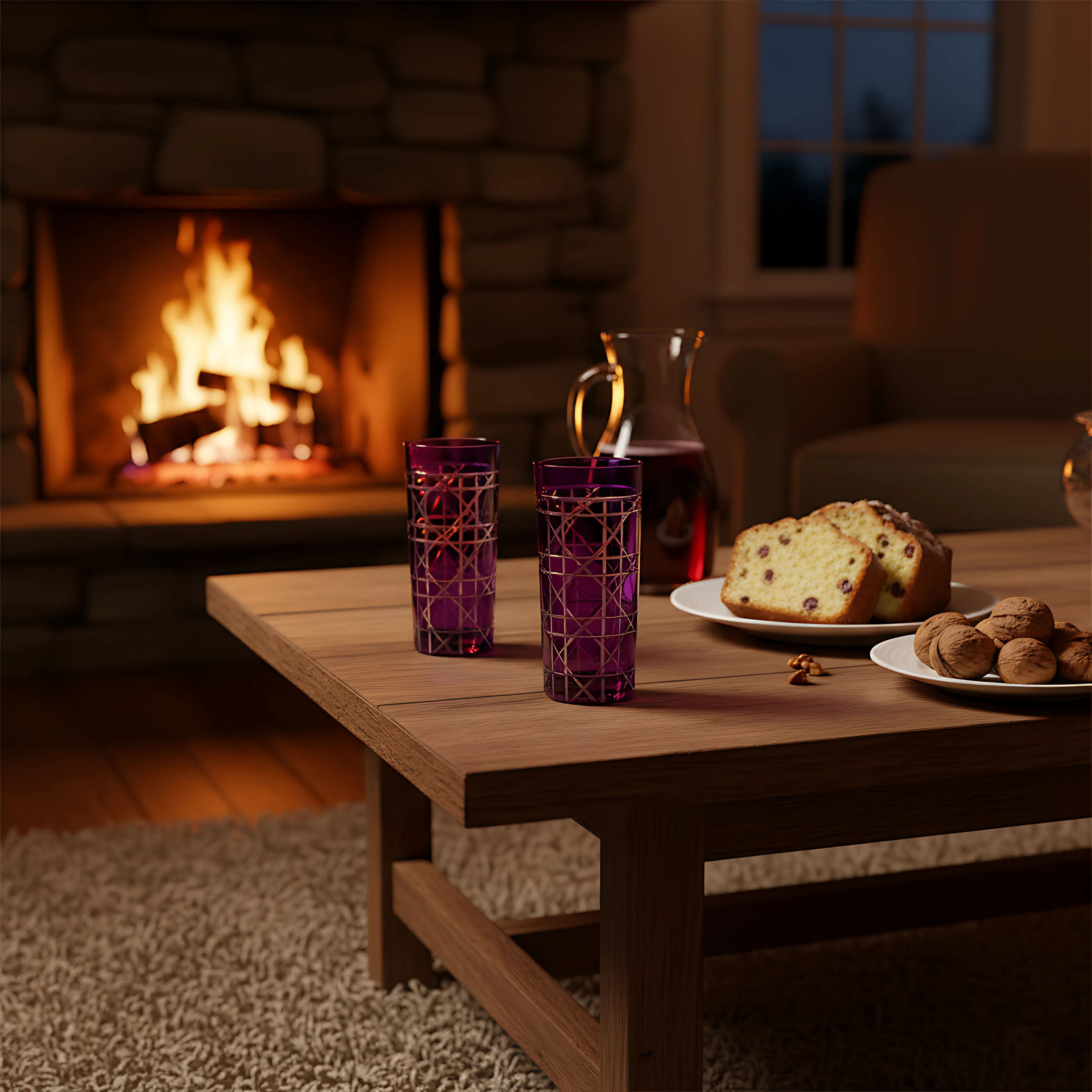 Gloria Cut Crystal Highball Glasses - Set Of 2 - Margerie Crystal USA