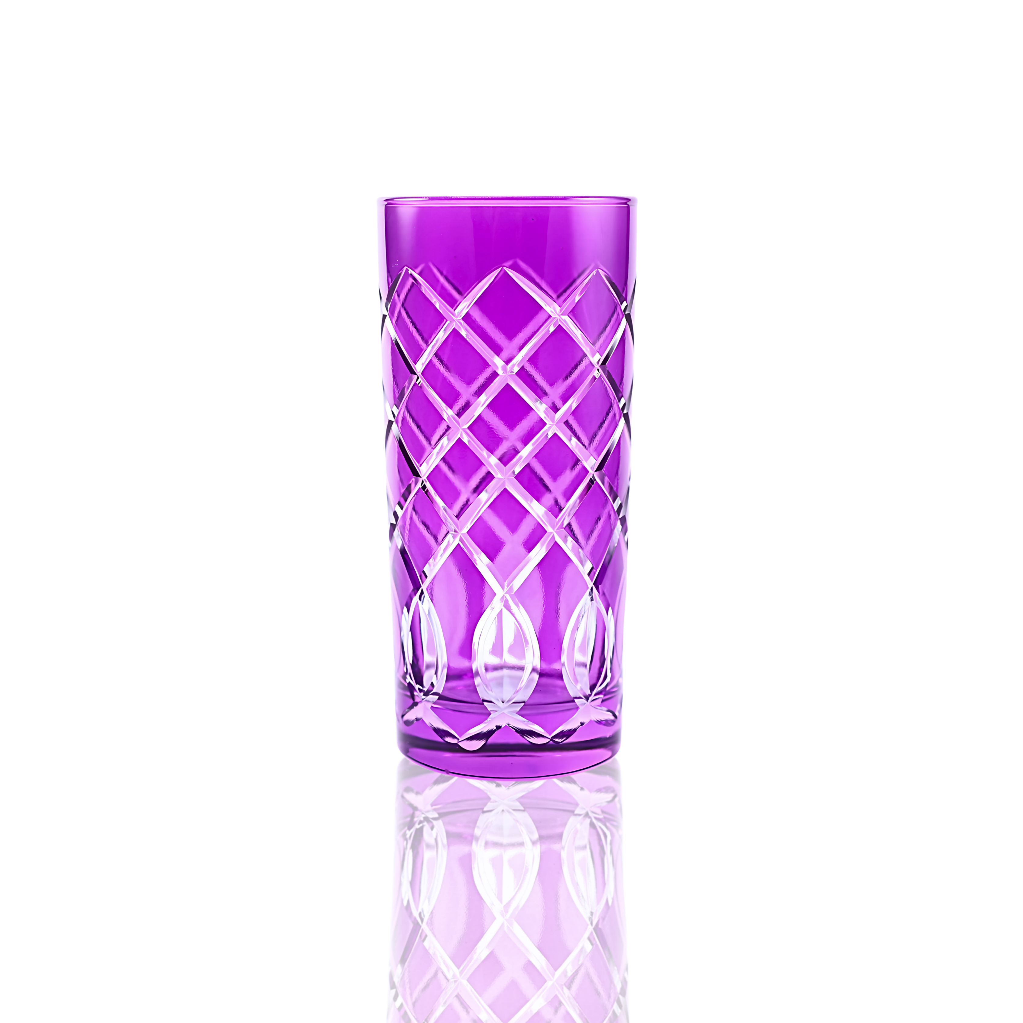 Heritage Highball Glass - Set Of 2 - Margerie Crystal USA