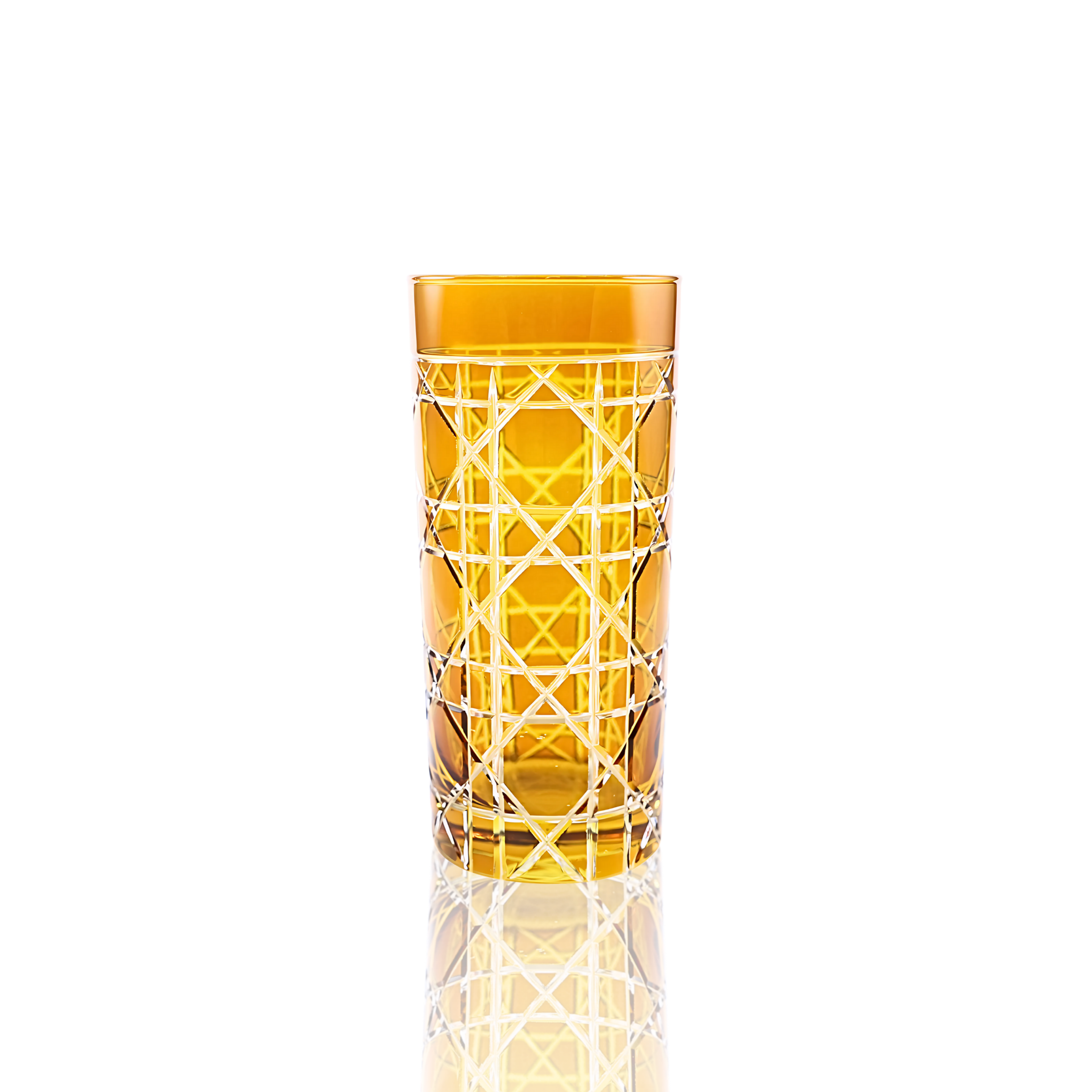Gloria Cut Crystal Highball Glasses - Set Of 2 - Margerie Crystal USA