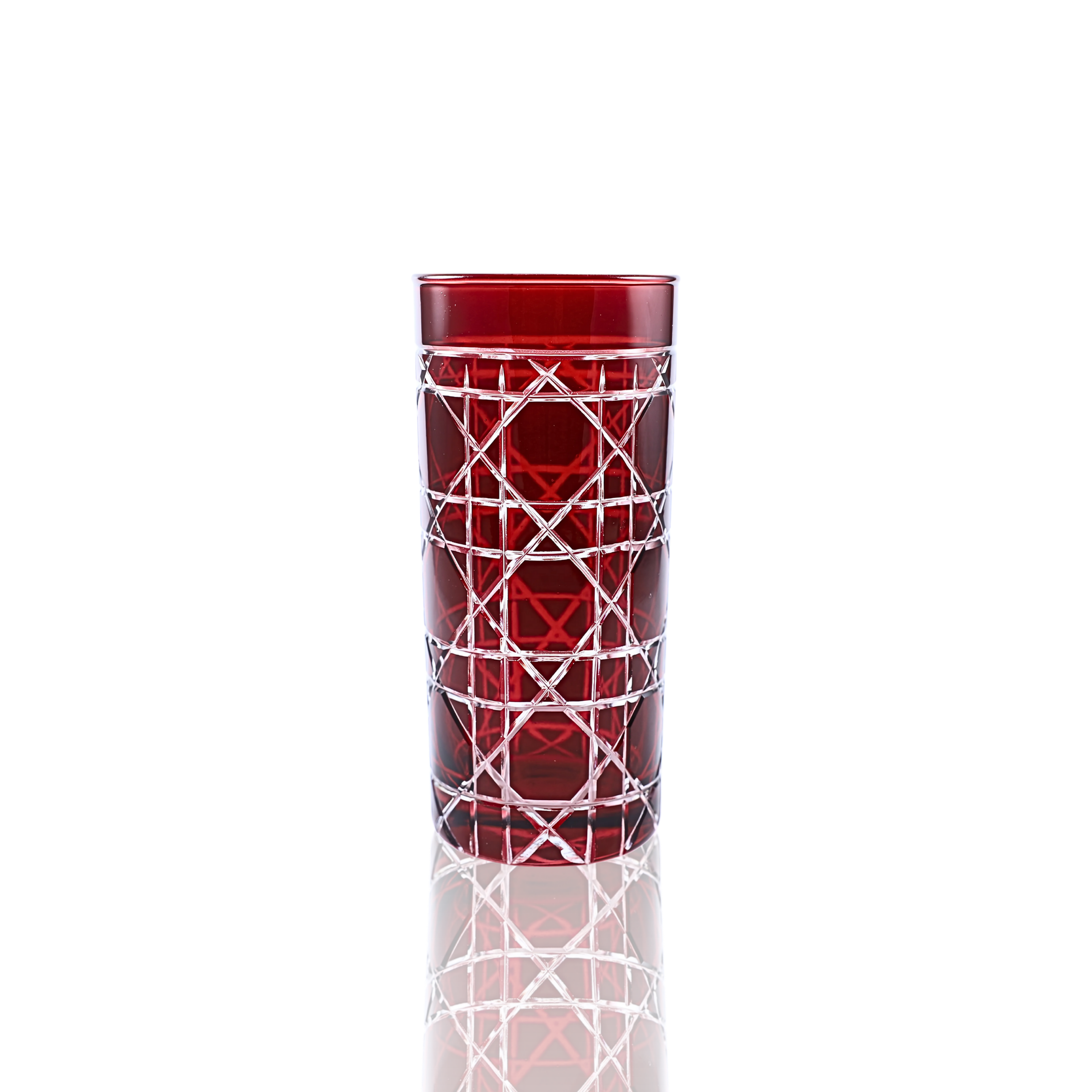 Gloria Cut Crystal Highball Glasses - Set Of 2 - Margerie Crystal USA