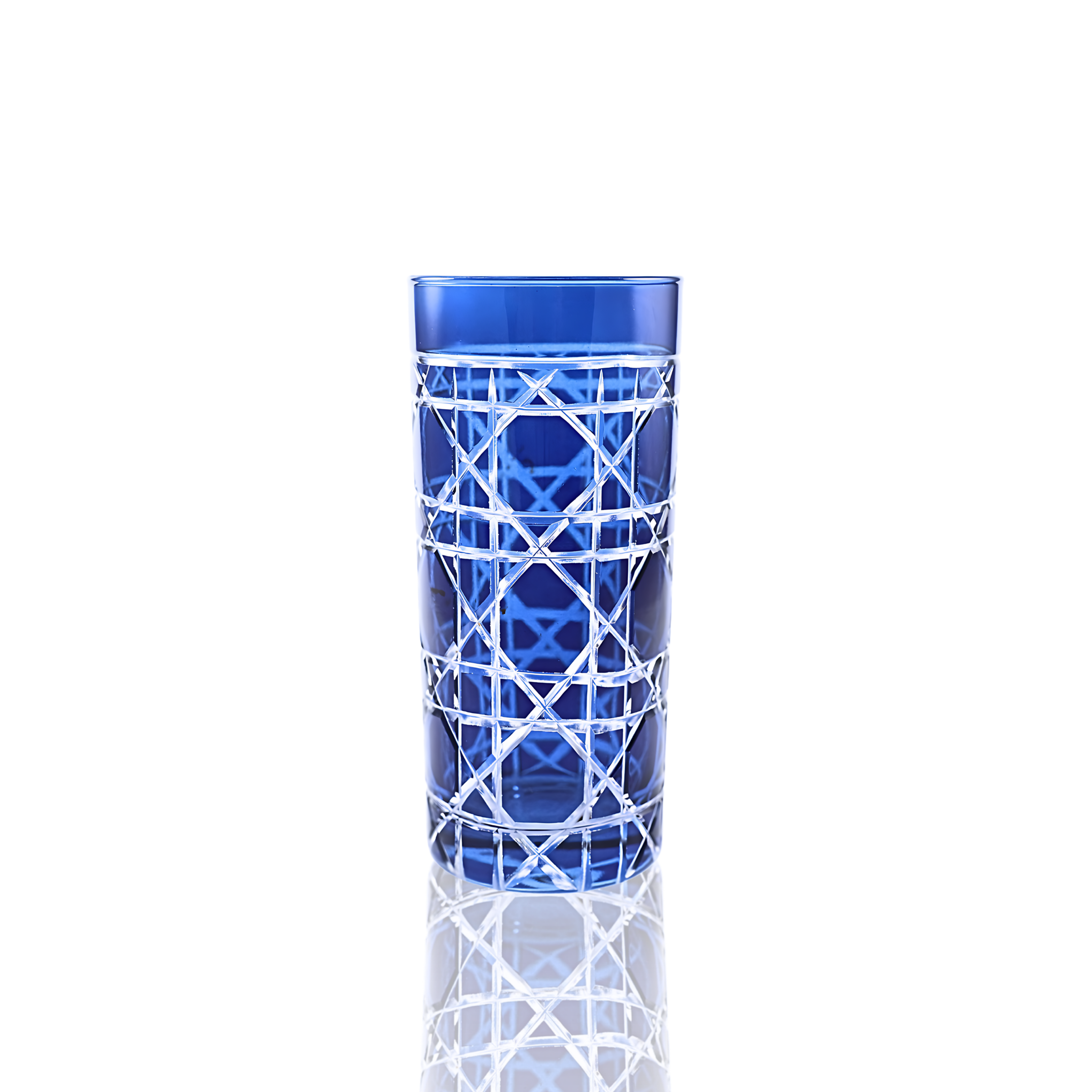 Gloria Cut Crystal Highball Glasses - Set Of 2 - Margerie Crystal USA
