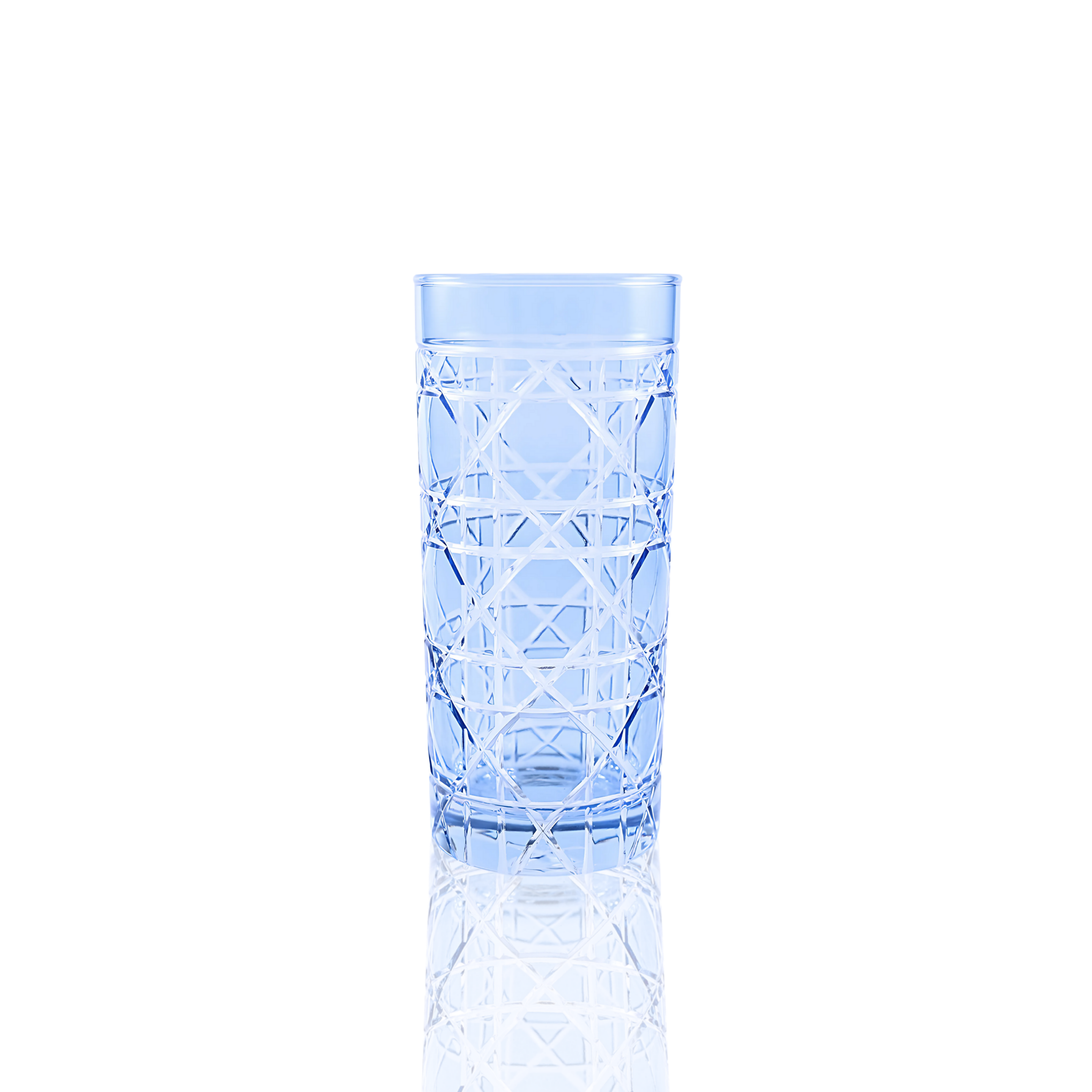 Gloria Cut Crystal Highball Glasses - Set Of 2 - Margerie Crystal USA
