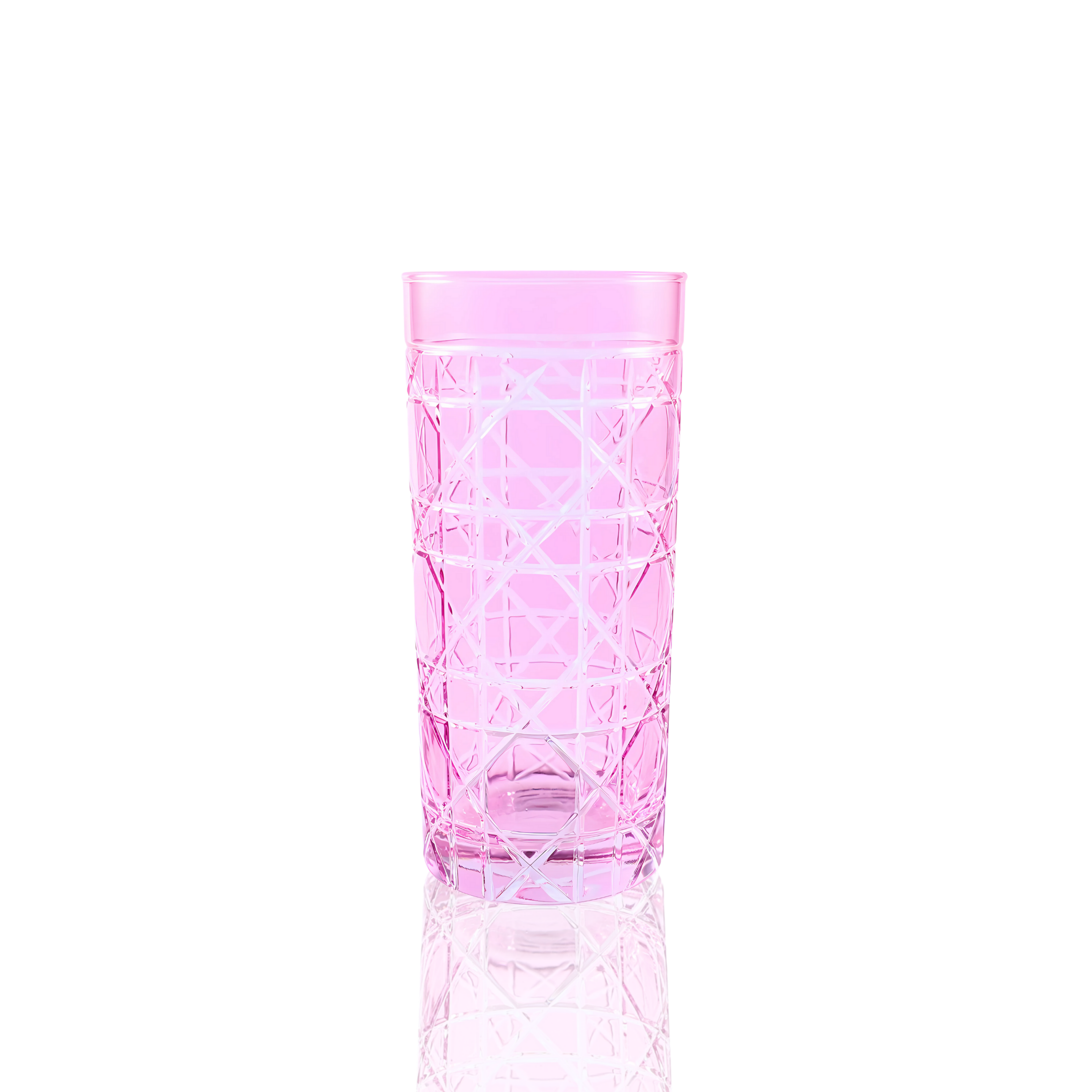 Gloria Cut Crystal Highball Glasses - Set Of 2 - Margerie Crystal USA