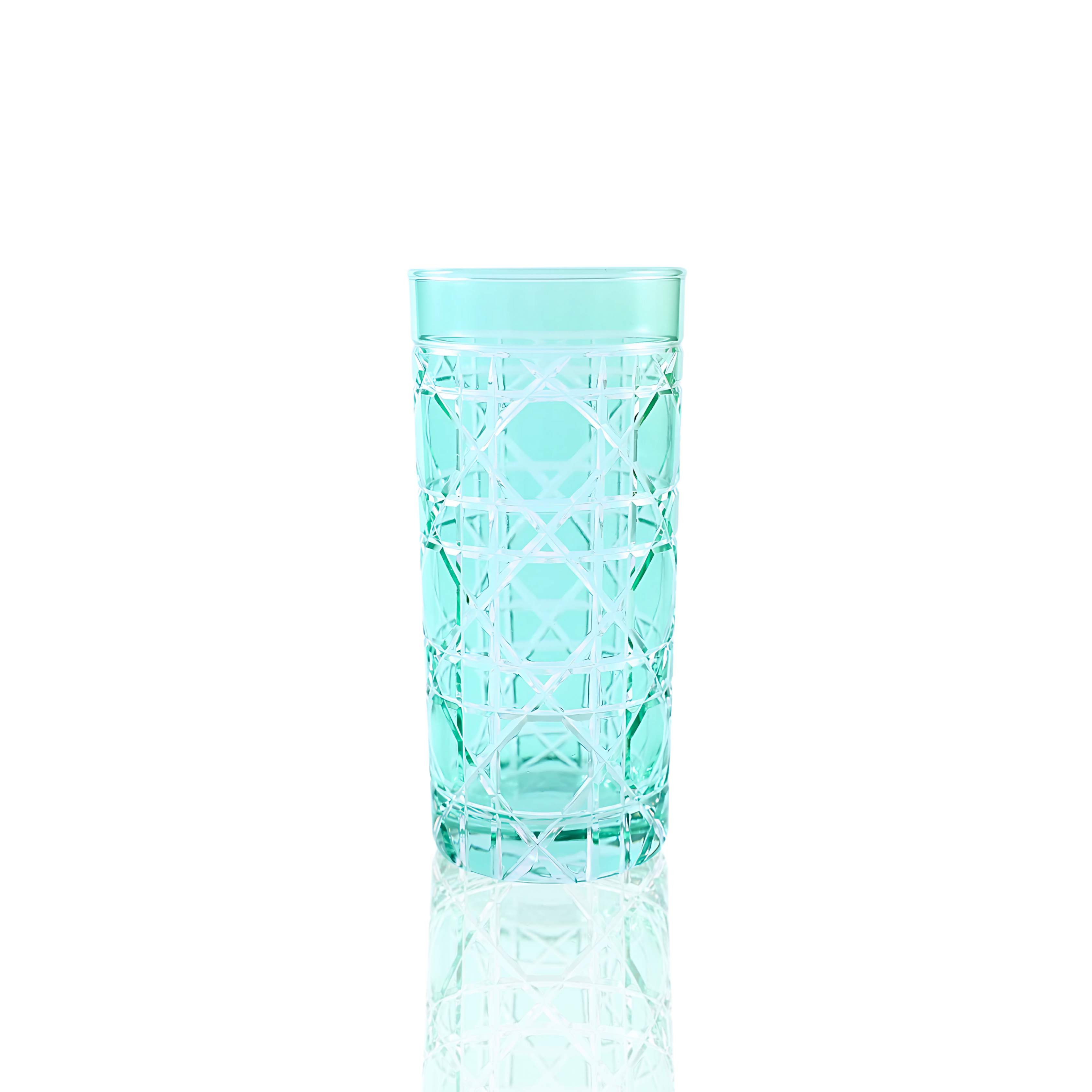 Gloria Cut Crystal Highball Glasses - Set Of 2 - Margerie Crystal USA