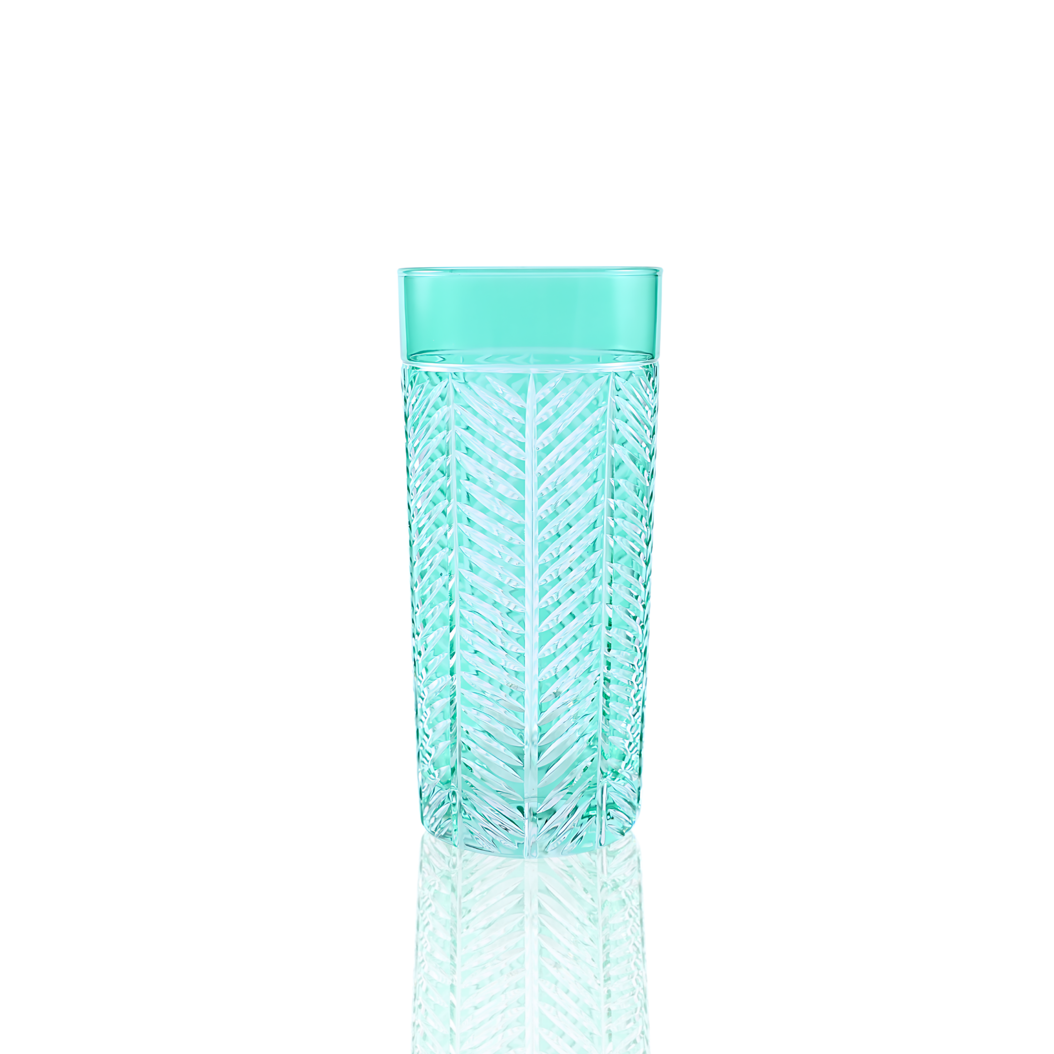 Lanza Cut Crystal Highball Glasses - Set Of 2 - Margerie Crystal USA